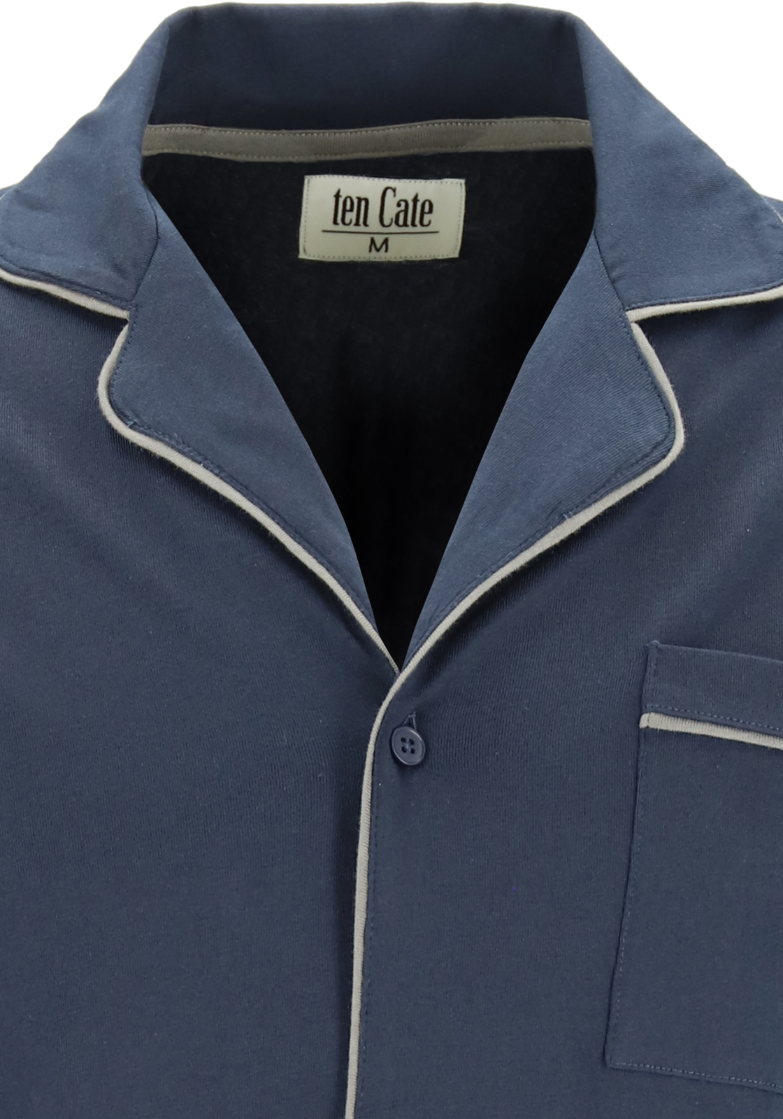 7-8711665735764-ten_cate-TEN_CATE_31751323_PJ_details_HR TEN CATE men pyjama, met knoopjes, donkerblauw