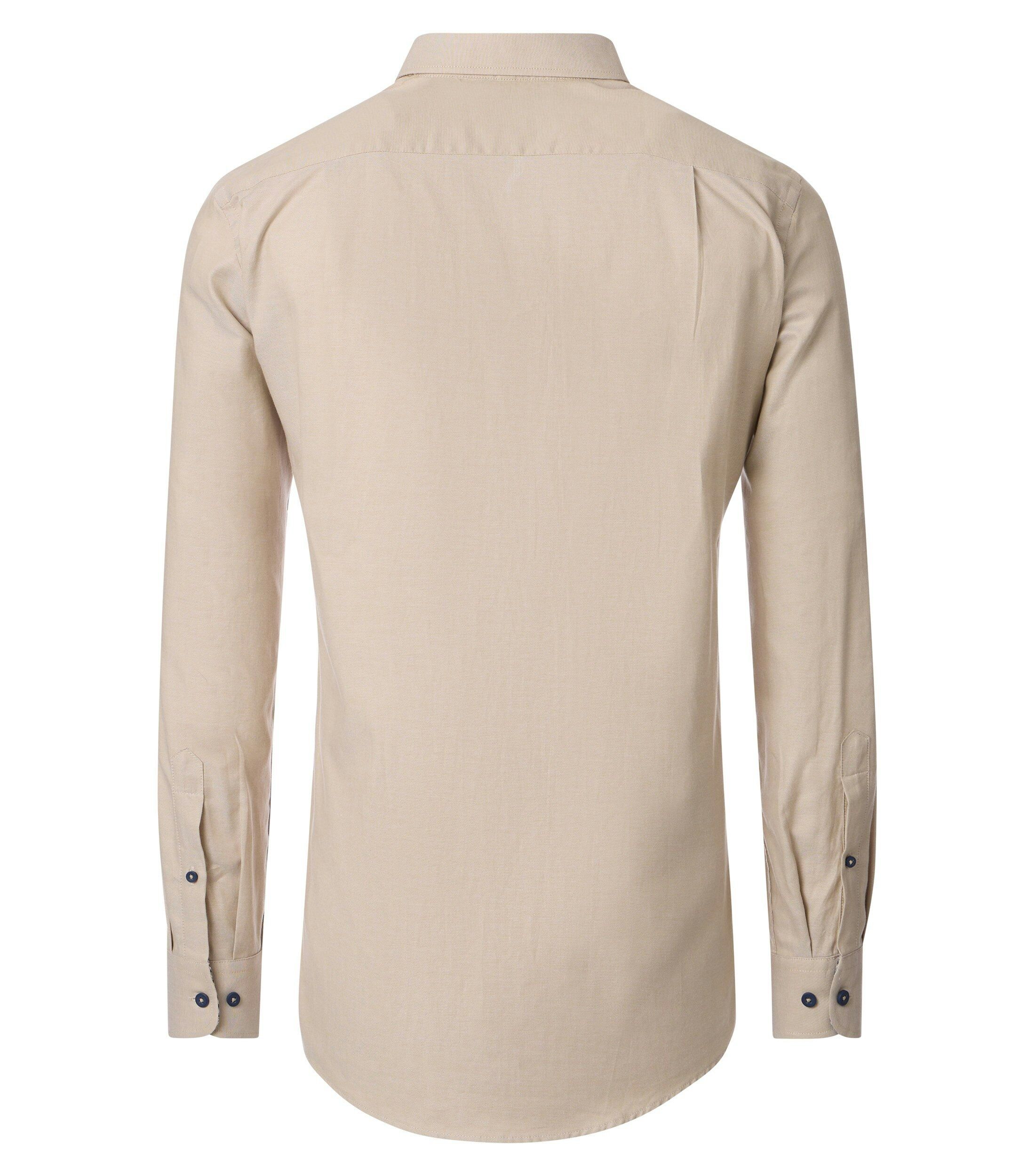 Redmond comfort fit overhemd, Oxford, beige