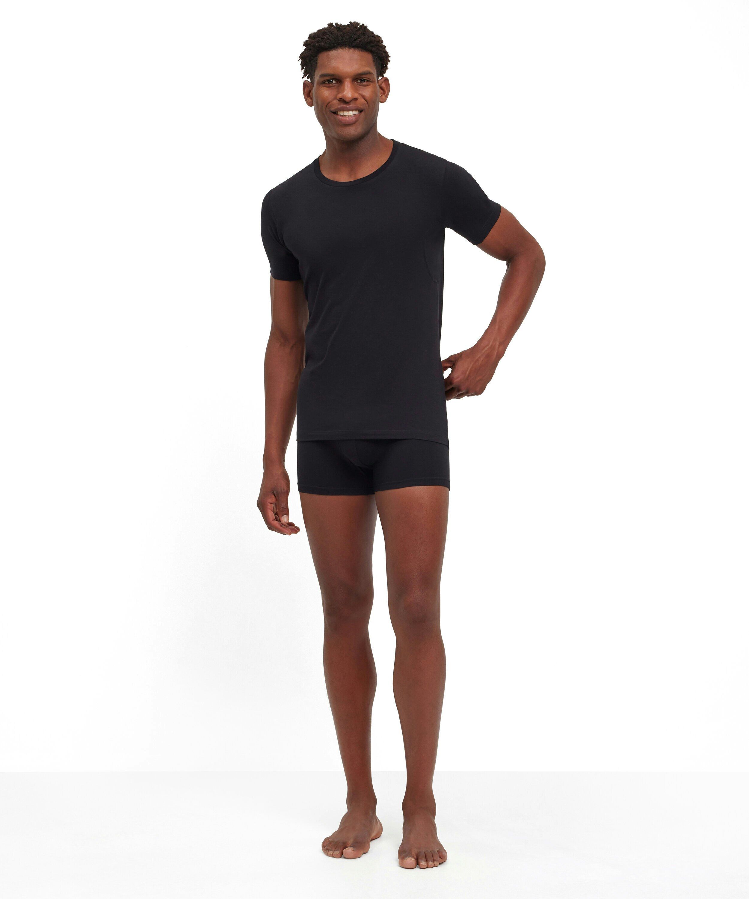 FALKE heren T-shirt Daily Climate Control, korte mouw, zwart (black)