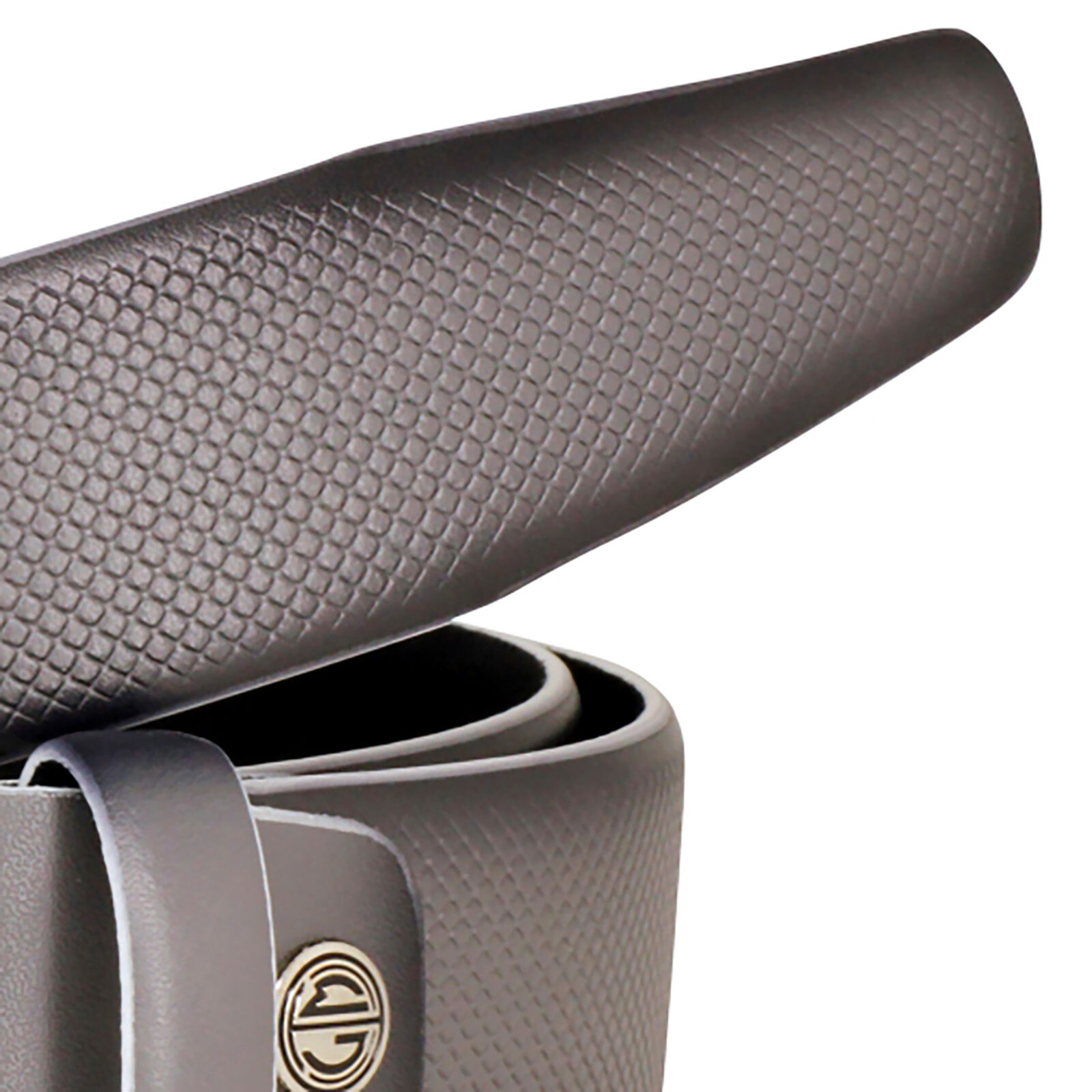 LINDENMANN leren heren riem, grijs
