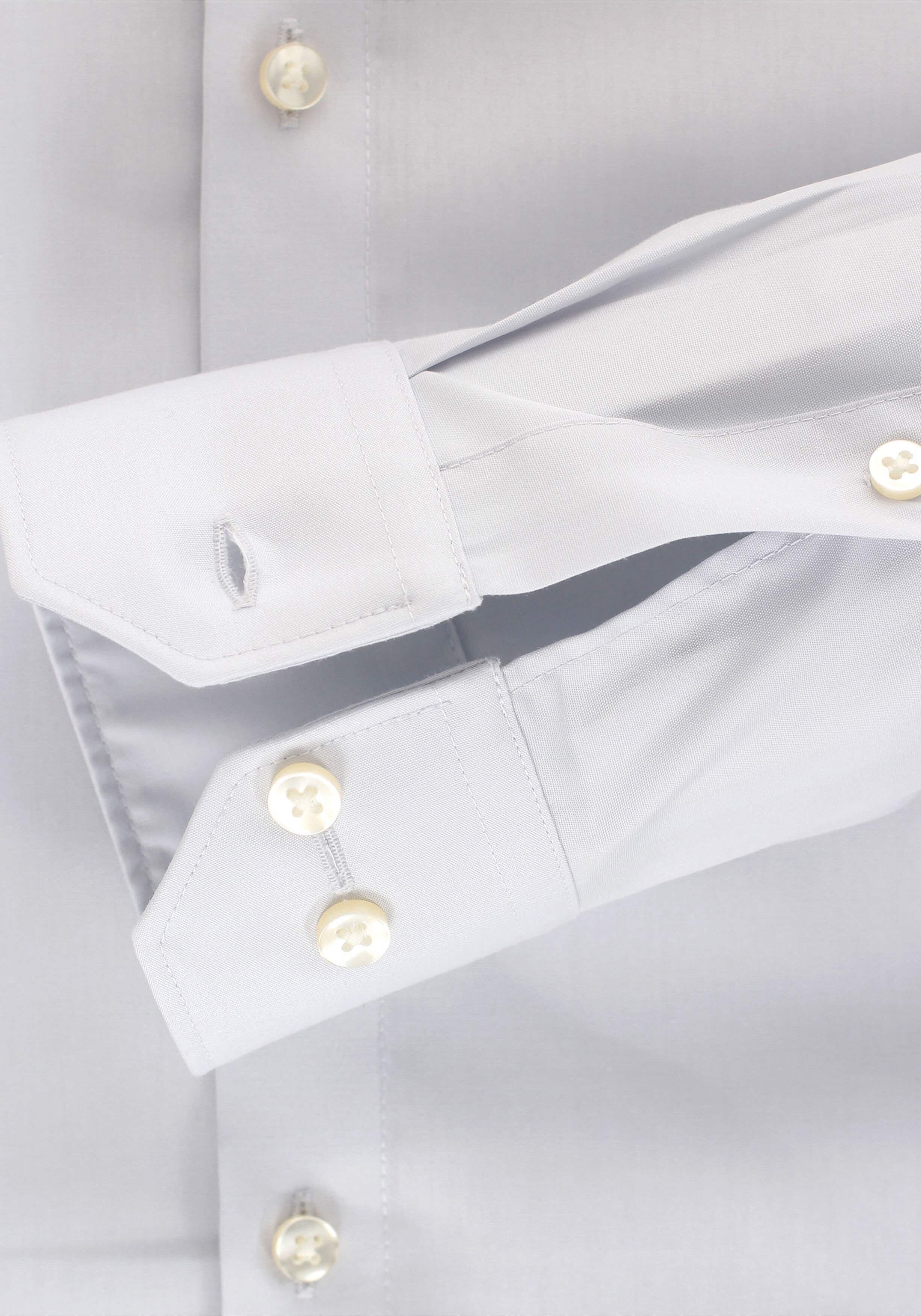 Redmond slim fit overhemd, licht grijs