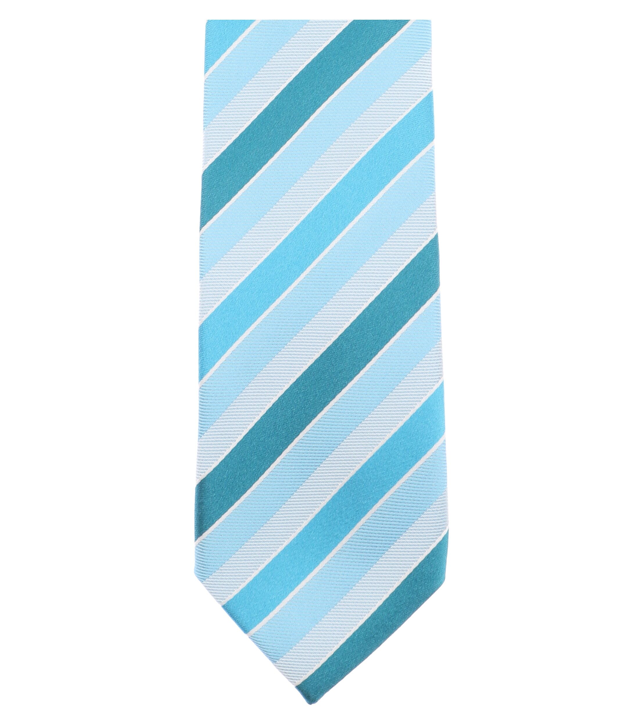 VENTI stropdas, lichtblauw, blauw, wit gestreept