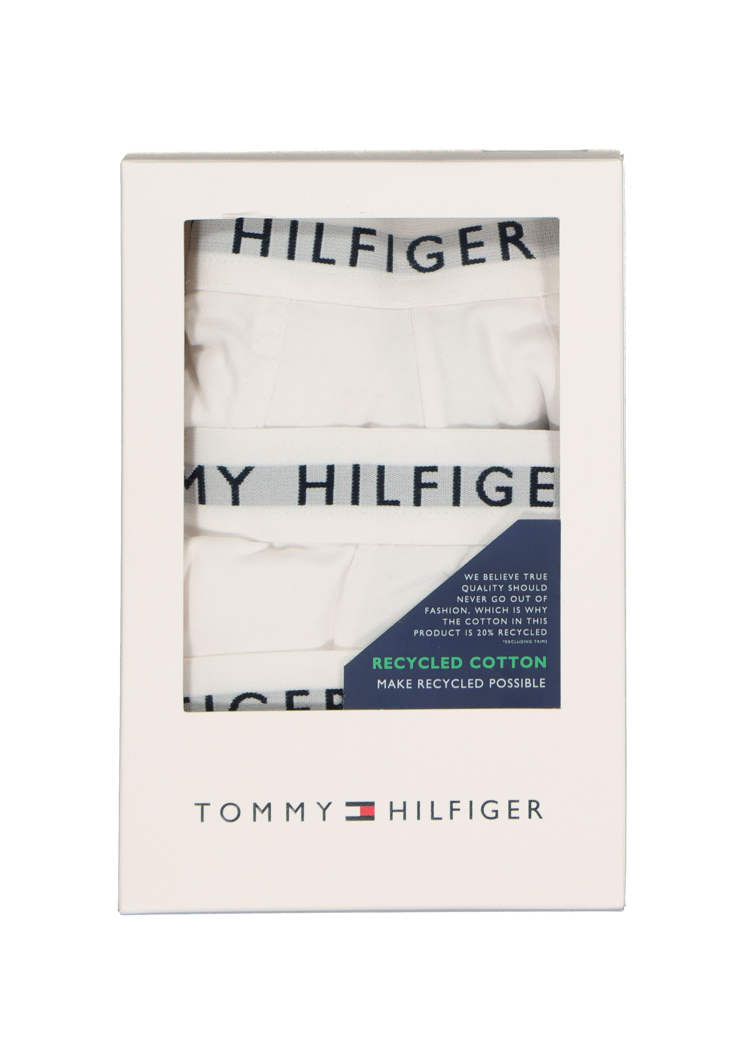 Tommy Hilfiger Recycled Essentials trunks (3-pack), heren boxer normale lengte, wit
