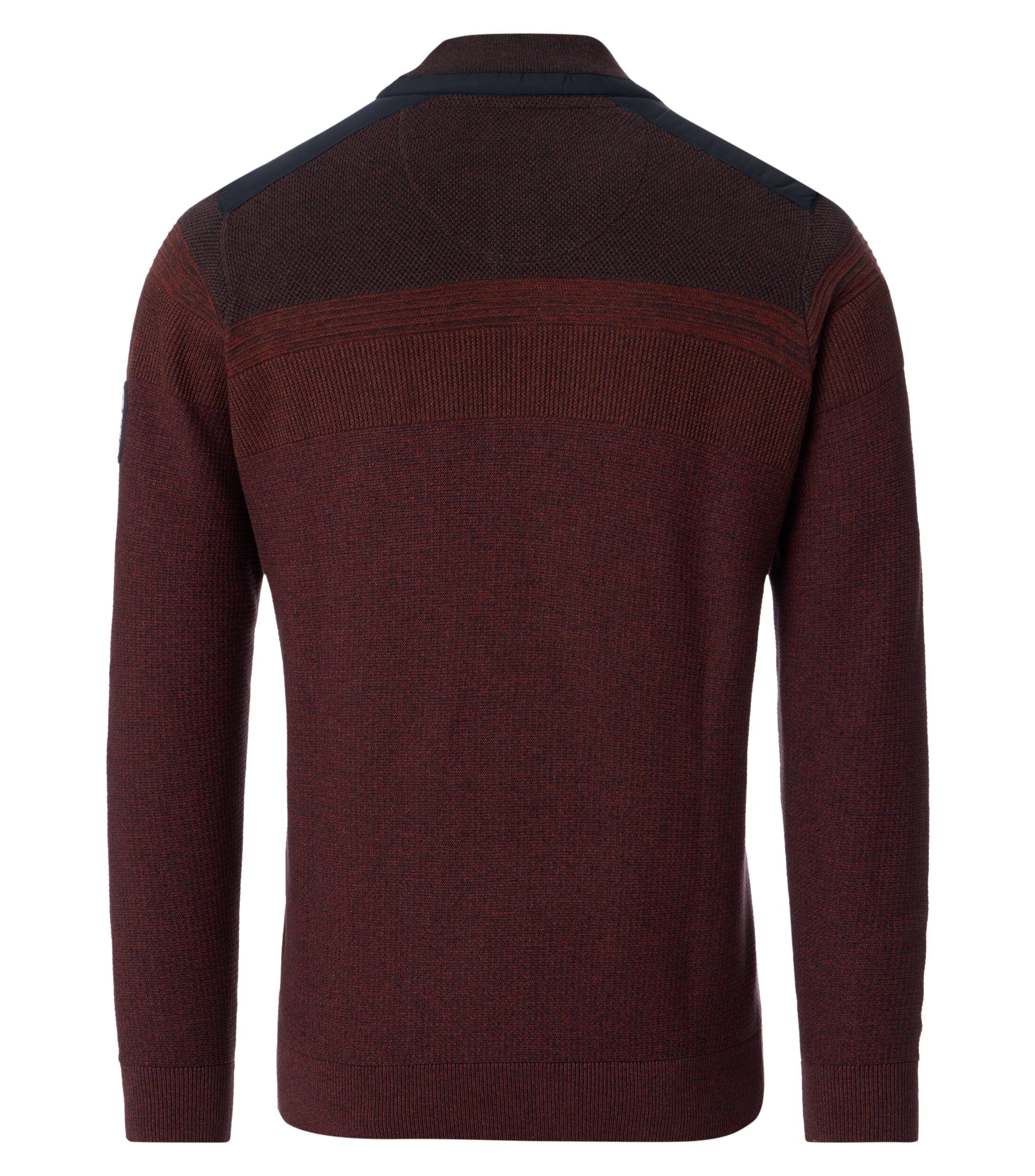 CASA MODA comfort fit schipperstrui, rood, wit dessin