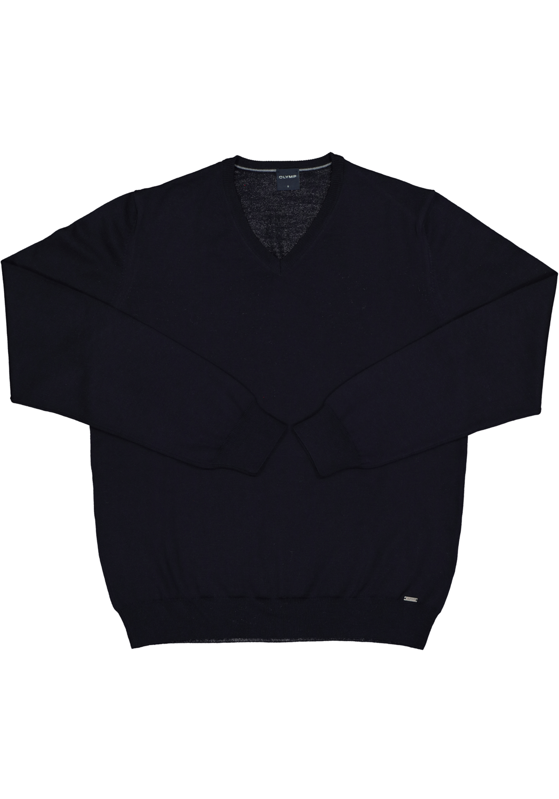 4-4049445488901_trui_olymp_HR OLYMP modern fit trui wol, V-hals, marine blauw