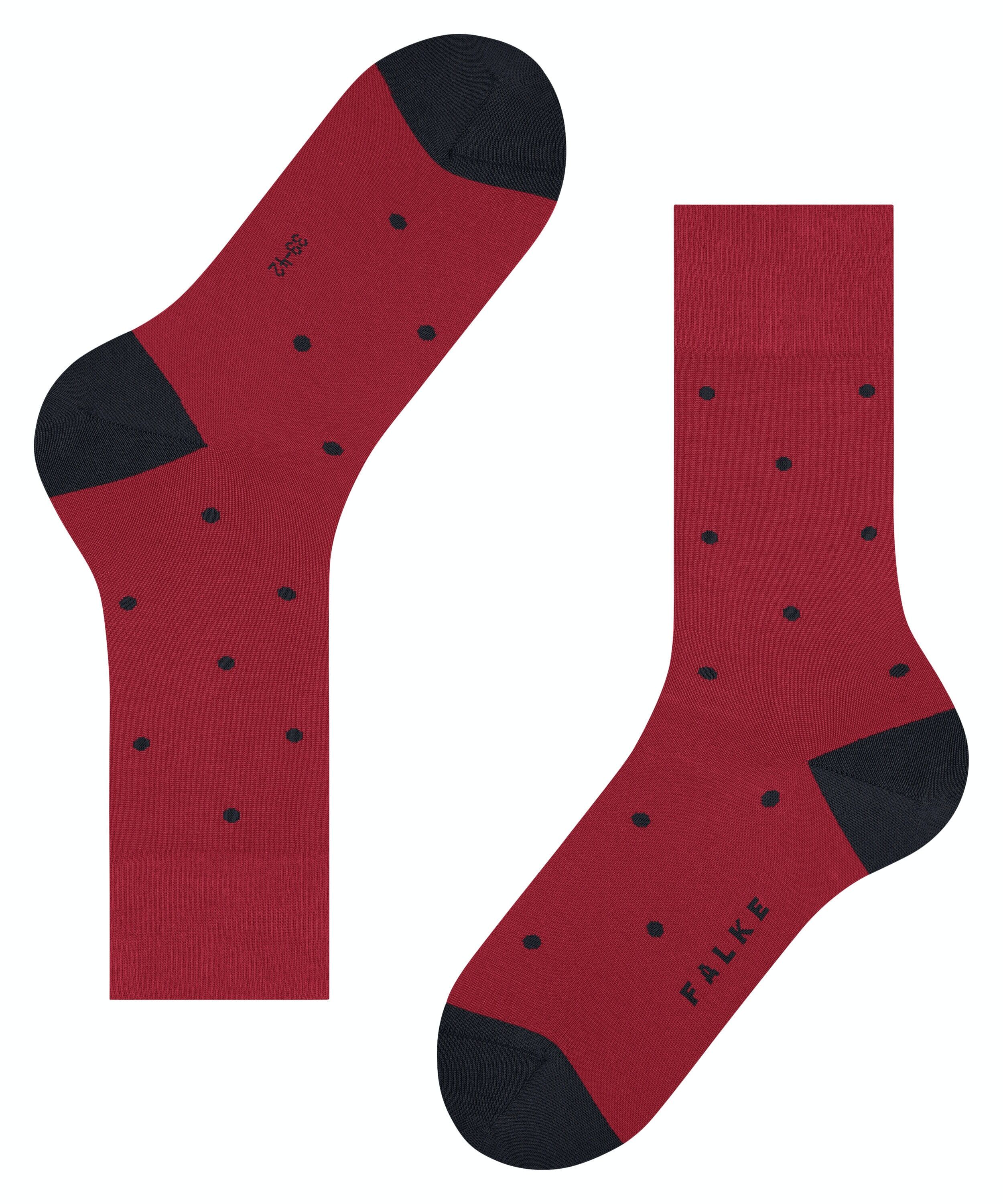 FALKE Dot herensokken, rood (scarlet)