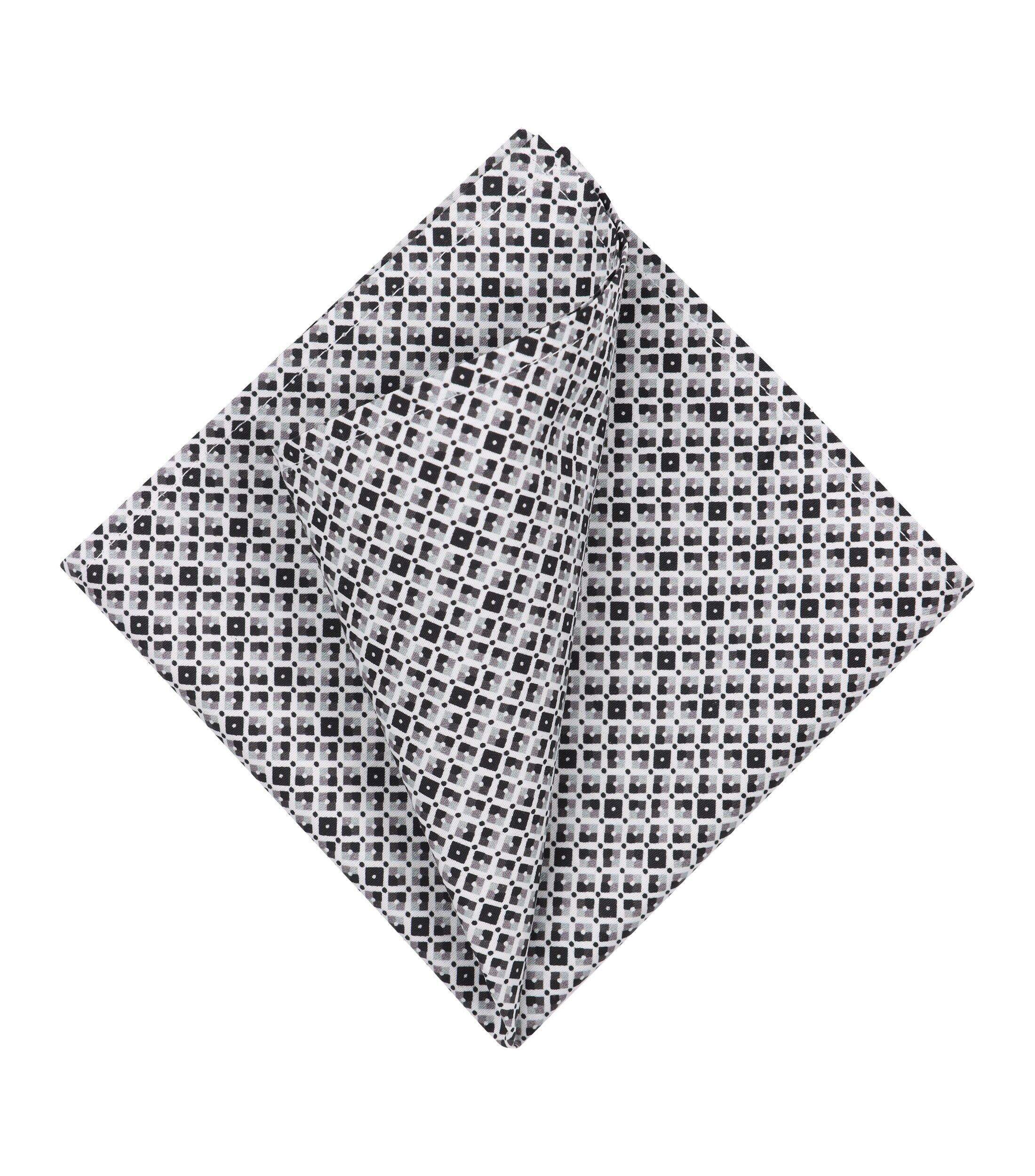 VENTI pochet, wit, zwart, grijs dessin