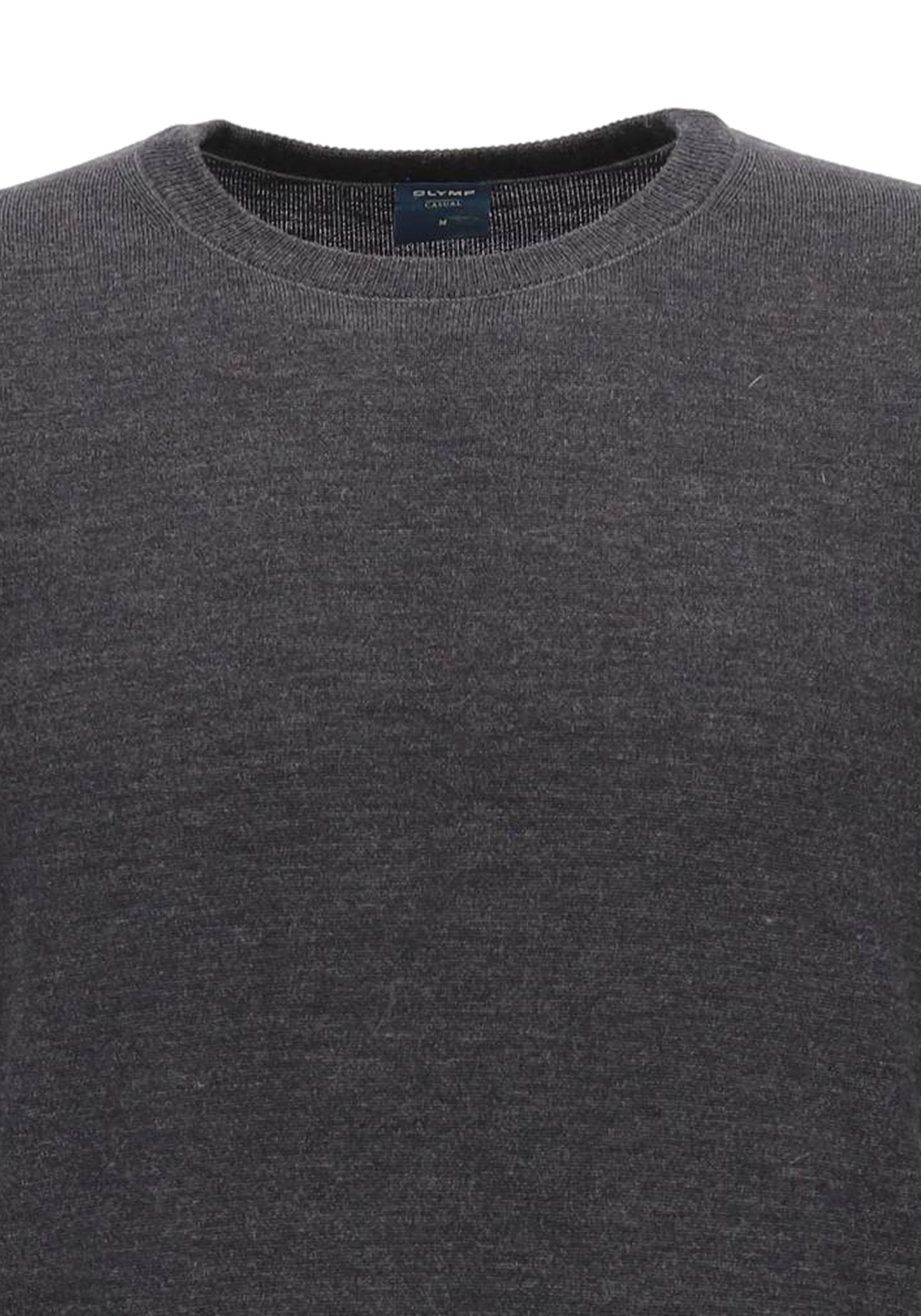 OLYMP modern fit trui wol, O-hals, antraciet OLYMP modern fit trui wol, O-hals, antraciet