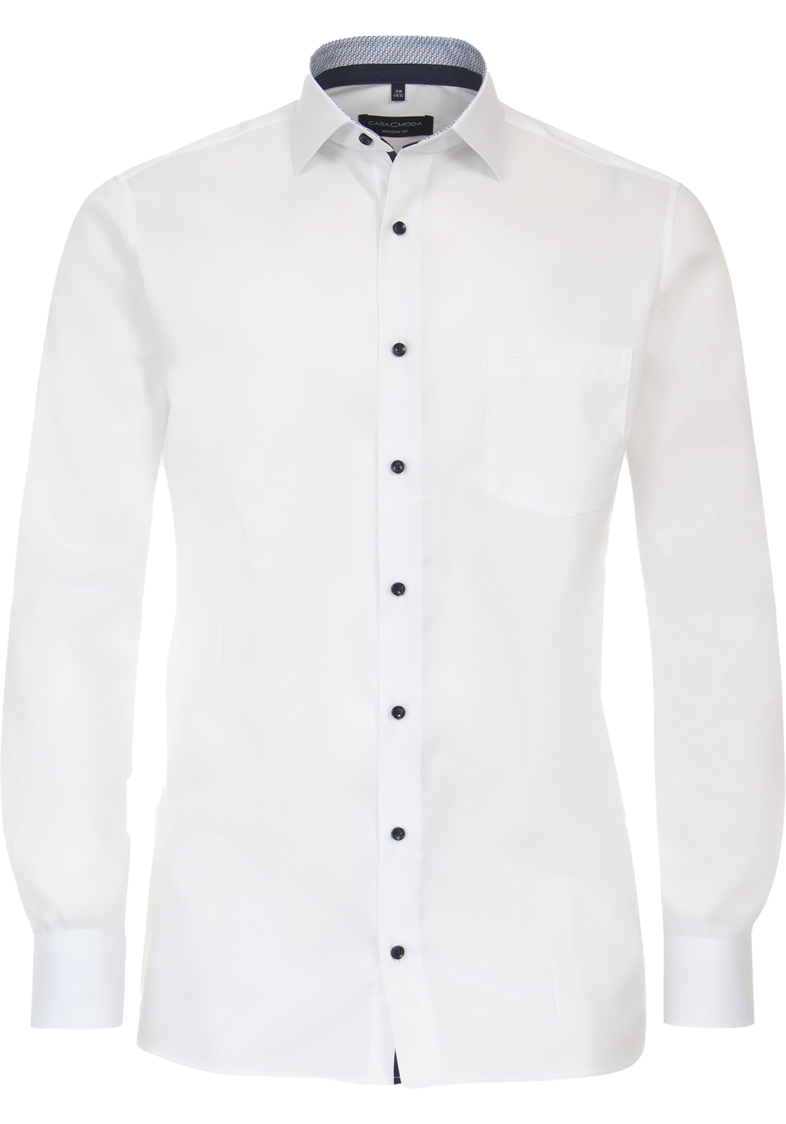 1-4064813607111-casa_moda-overhemd_HR CASA MODA modern fit overhemd, popeline, wit
