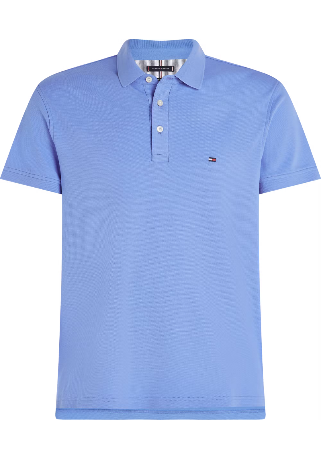 Tommy Hilfiger 1985 Slim Polo, heren poloshirt, middenblauw Tommy Hilfiger 1985 Slim Polo, heren poloshirt, middenblauw