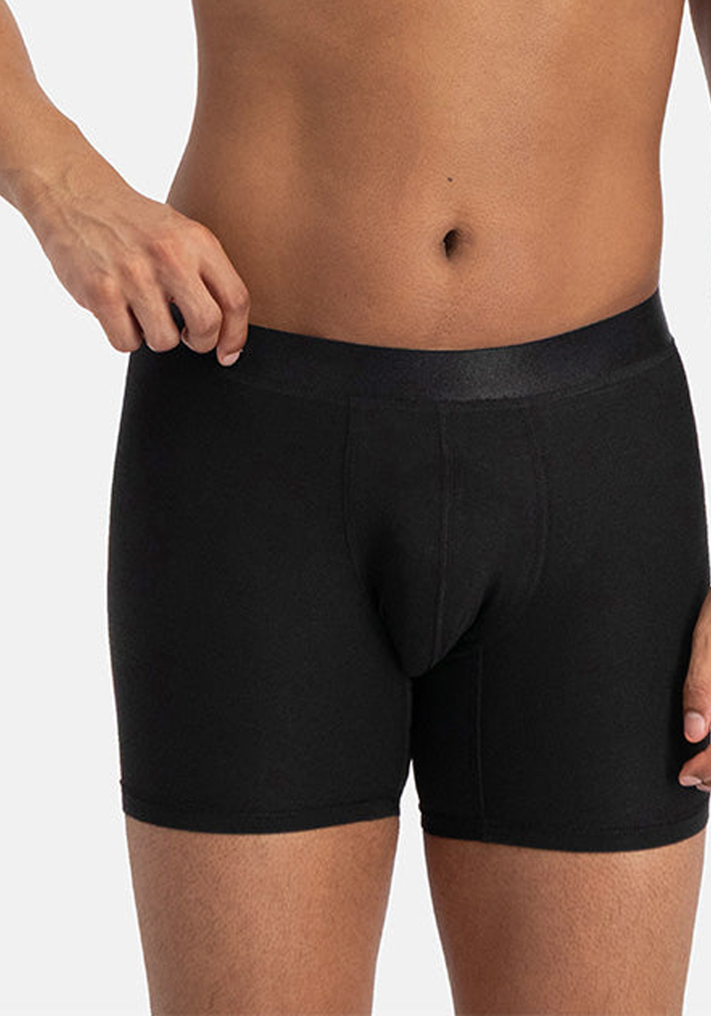 Bamboo Basics Jack boxershorts (3-pack), heren boxershort, zwart