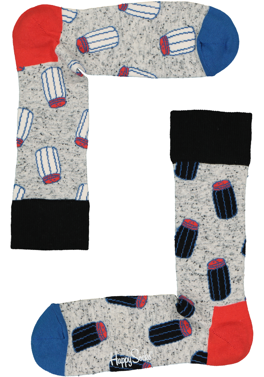 2-7333102522938_happy_socks_HR Happy Socks Salt N Pepper Sock, grijs met zout en peper