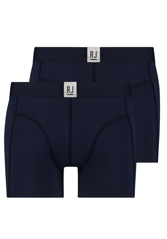 RJ Bodywear RJ Pure Color Jort heren boxer (2-pack), boxer extra lang, donkerblauw RJ Bodywear RJ Pure Color Jort heren boxer (2-pack), boxer extra lang, donkerblauw