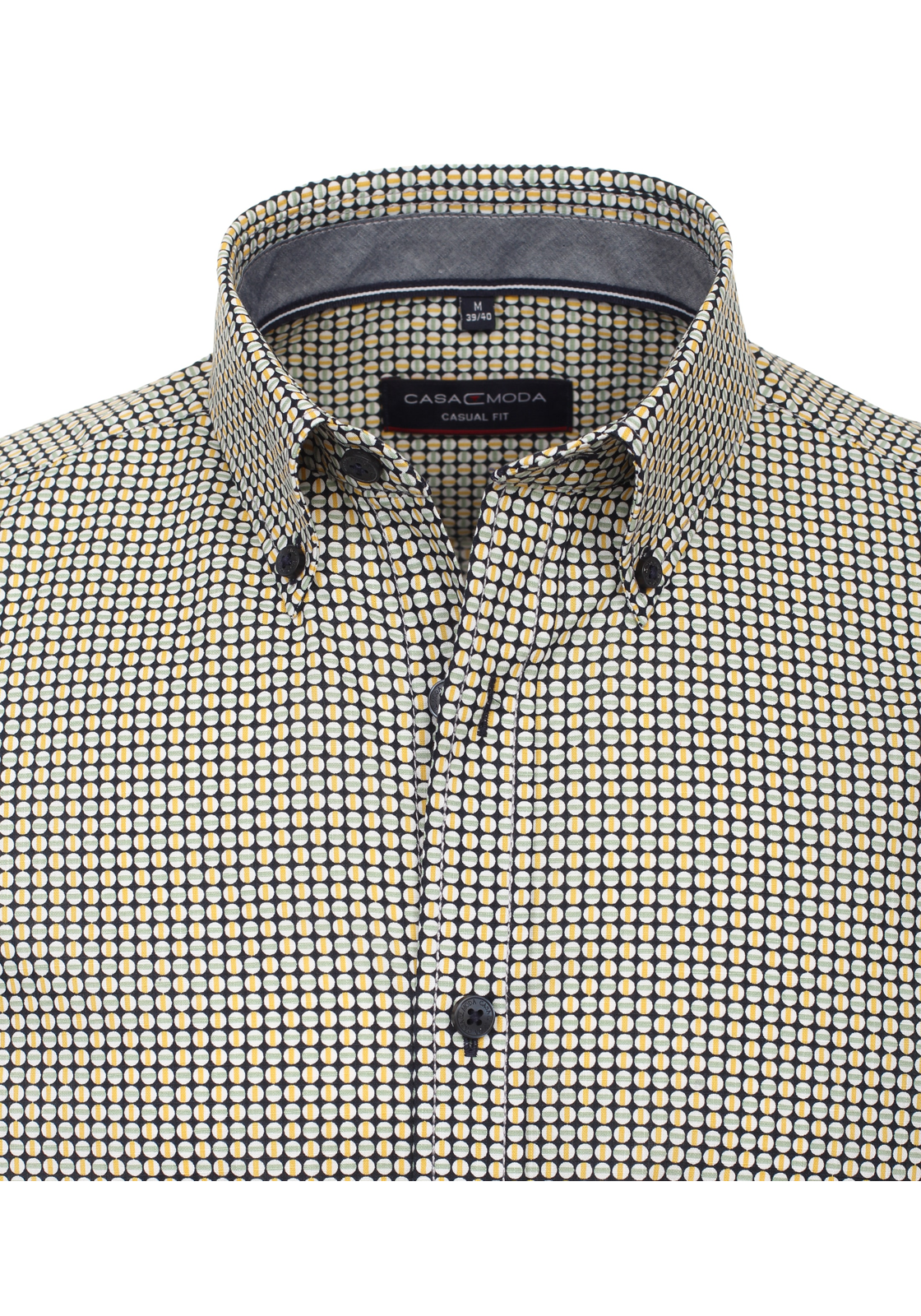 CASA MODA Sport casual fit overhemd, korte mouw, popeline, blauw dessin - 944268800-100 CASA MODA Sport casual fit overhemd, korte mouw, popeline, blauw dessin - 944268800-100