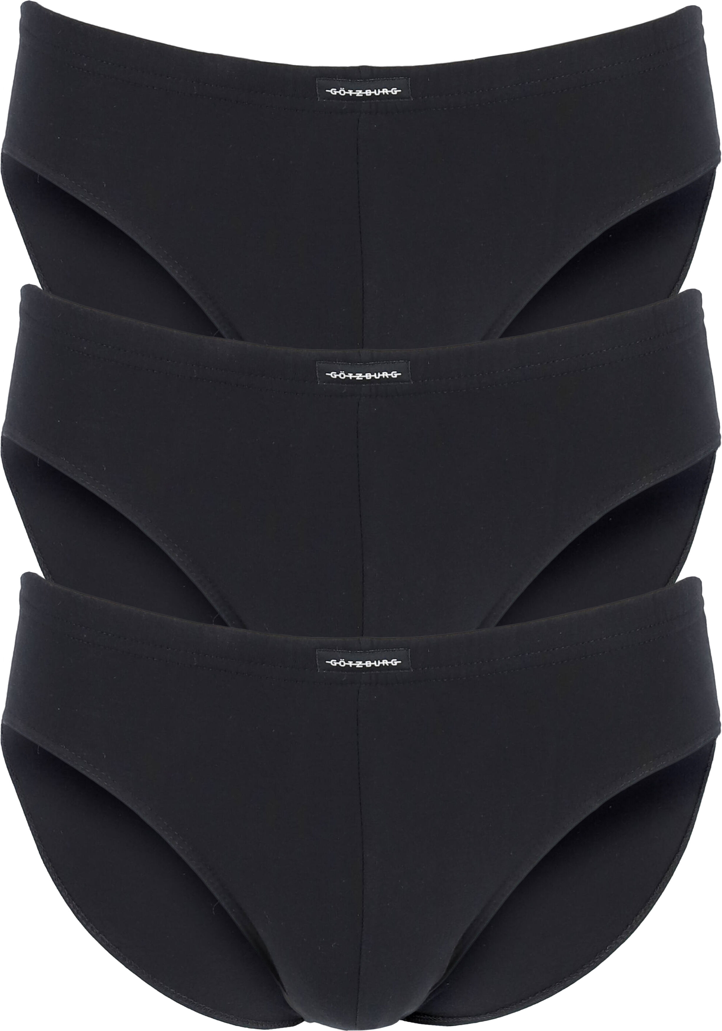 Gotzburg heren slips (3-pack), zwart