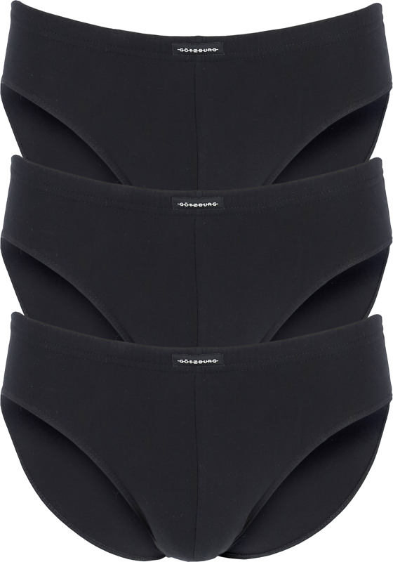 Gotzburg heren slips (3-pack), zwart Gotzburg heren slips (3-pack), zwart