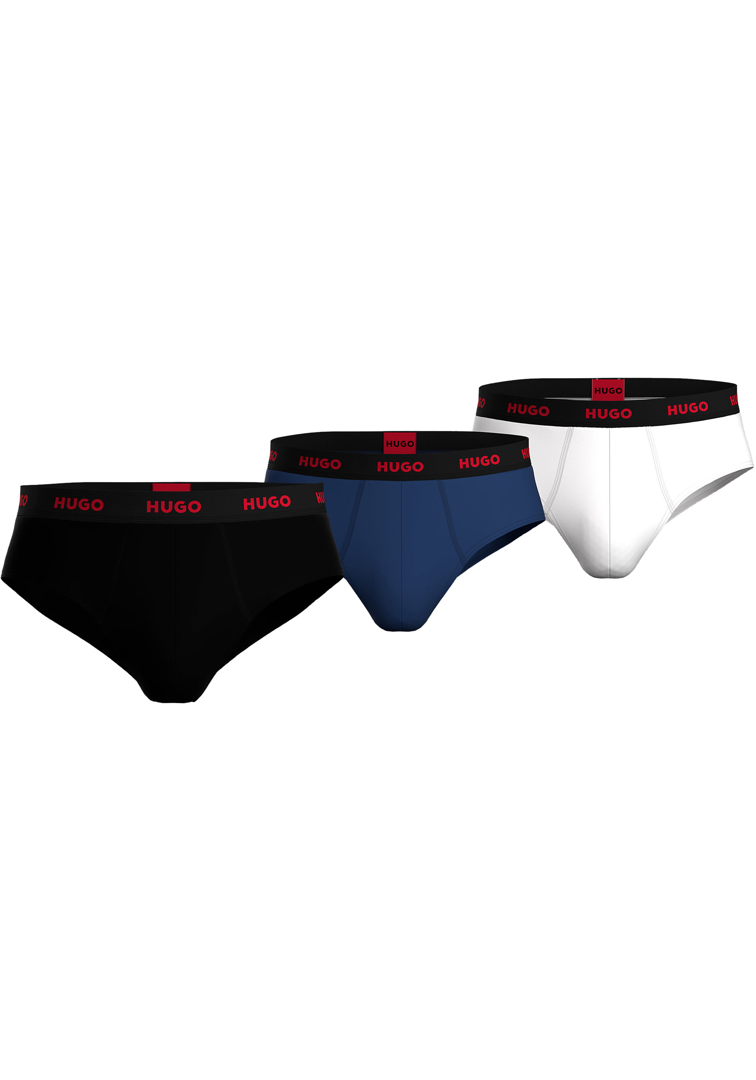 HUGO hipster briefs (3-pack), heren slips, wit