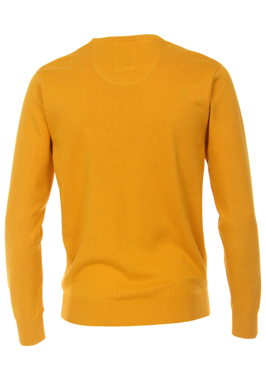 2-4061933087809-redmond-trui_HR Redmond heren trui katoen O-hals, okergeel