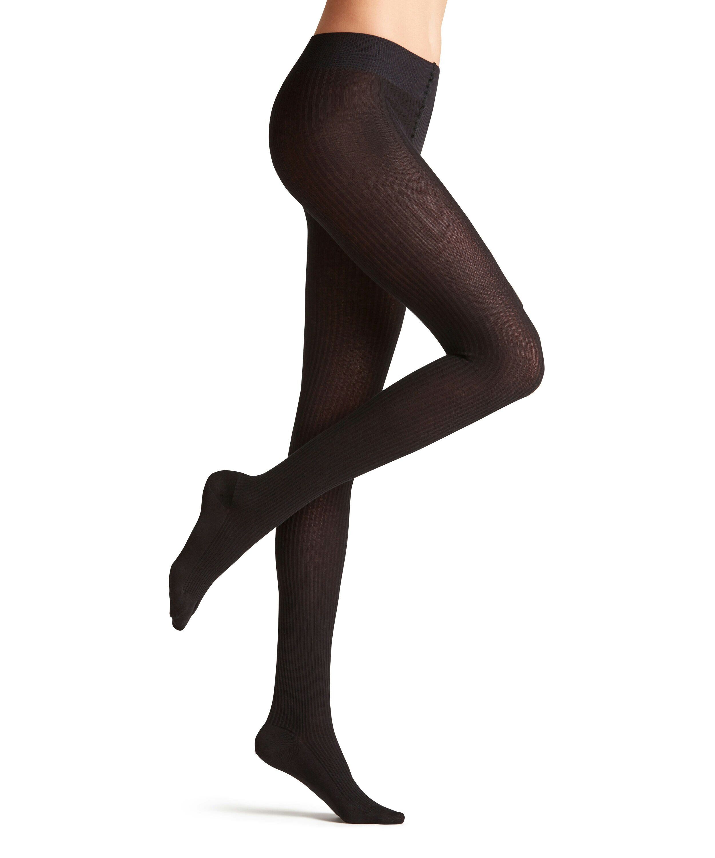 FALKE Family Rib TI dames panty, black