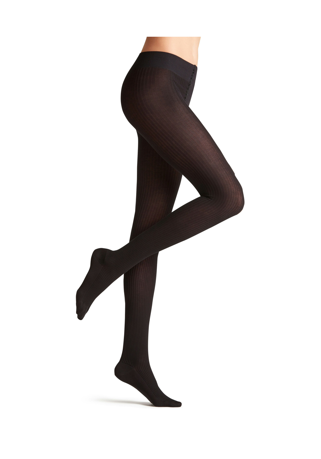 FALKE Family Rib TI dames panty, black FALKE Family Rib TI dames panty, black