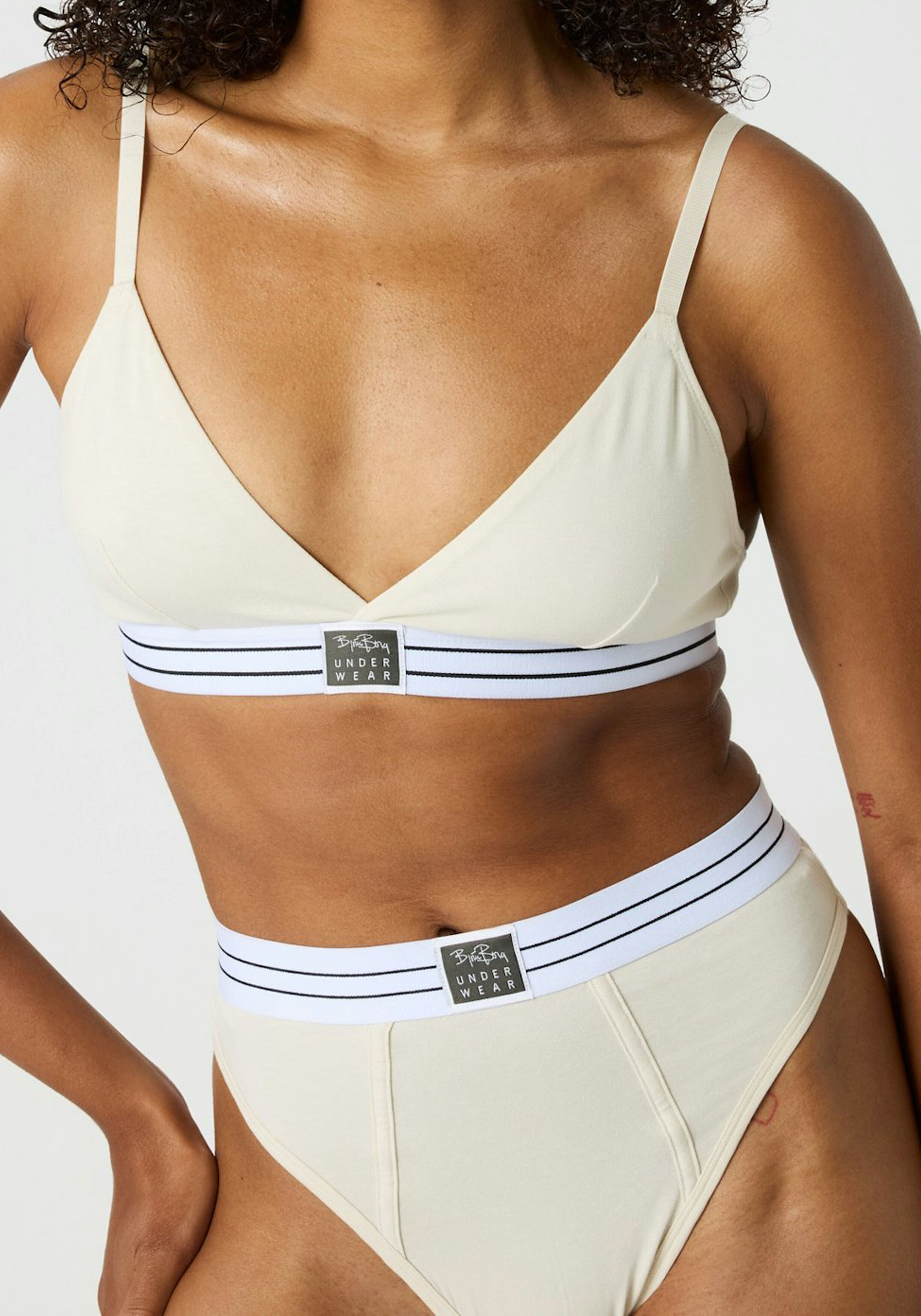 Bjorn Borg dames Original Triangle Bra, triangel BH (1-pack), beige