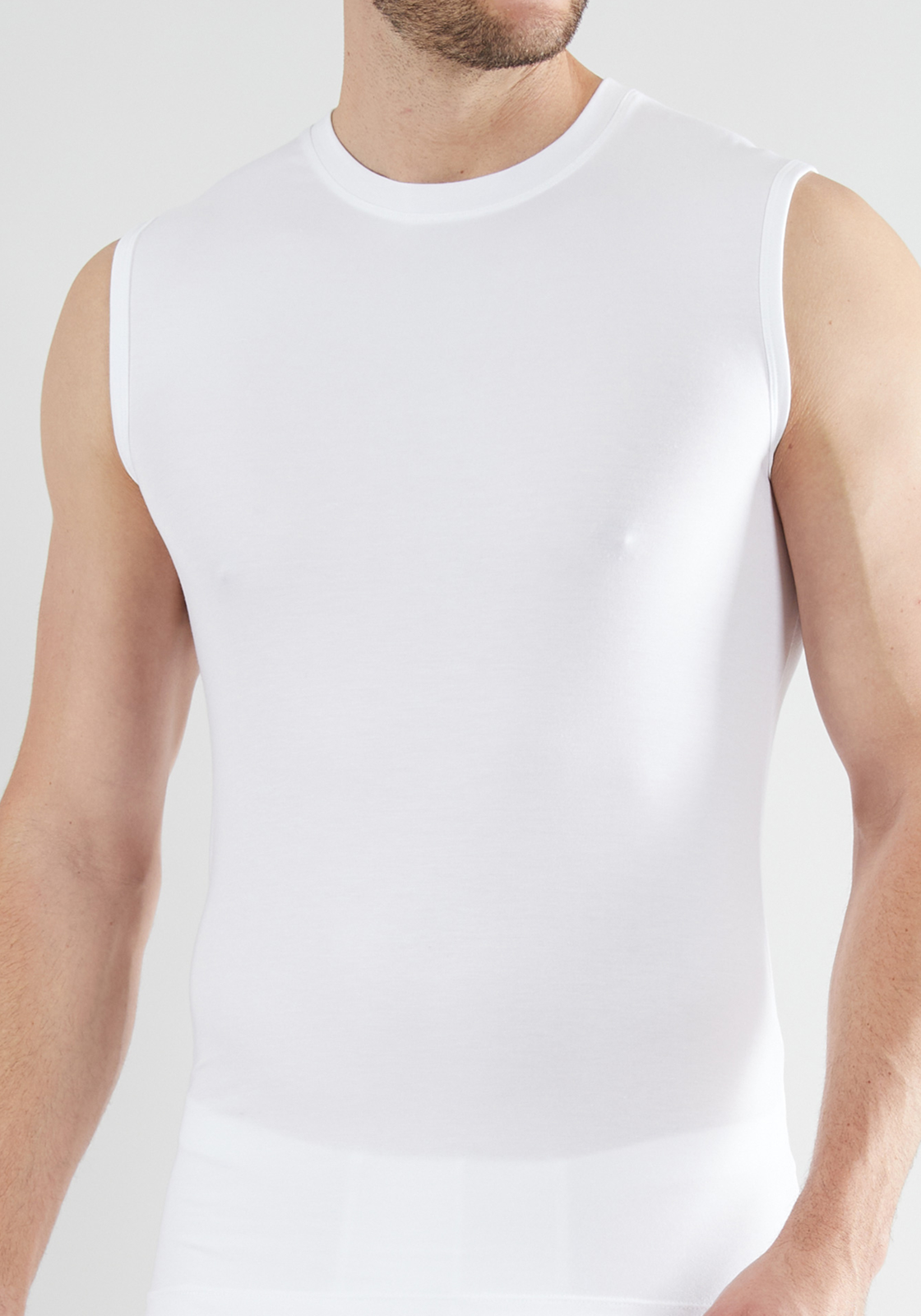 Gotzburg heren singlet O-hals (1-pack), wit Gotzburg heren singlet O-hals (1-pack), wit