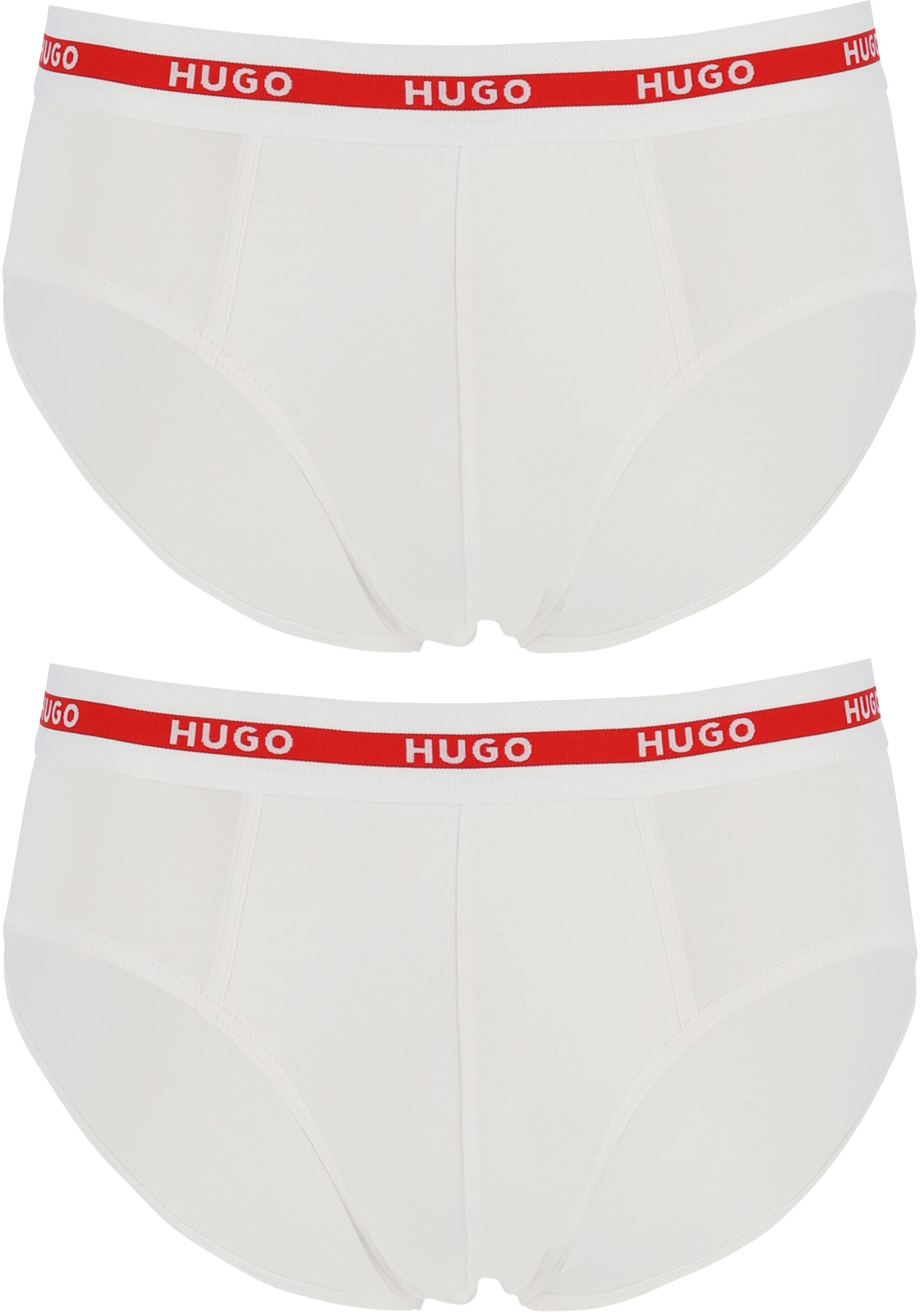 HUGO hipster briefs (2-pack), heren slips, wit