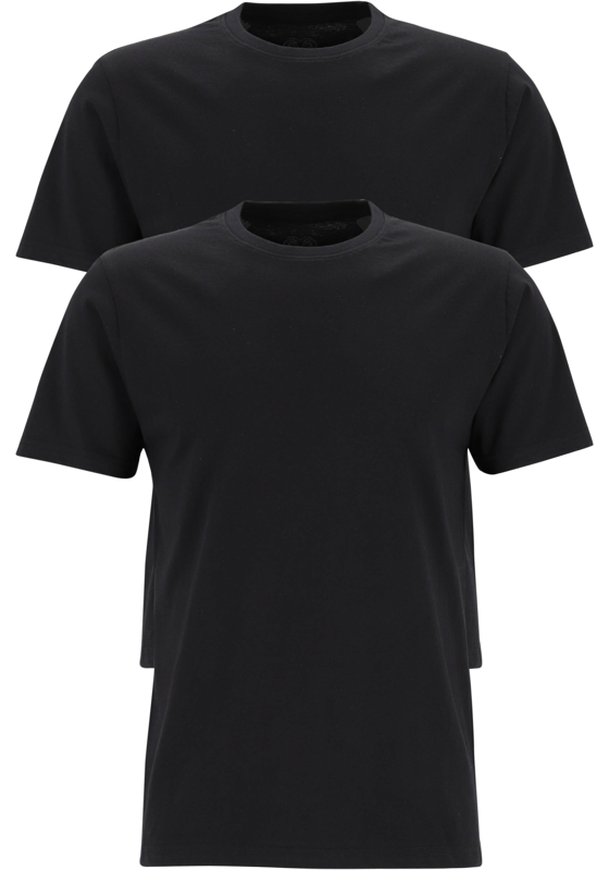 Ceceba heren T-shirts regular fit (2-pack), O-hals, zwart Ceceba heren T-shirts regular fit (2-pack), O-hals, zwart