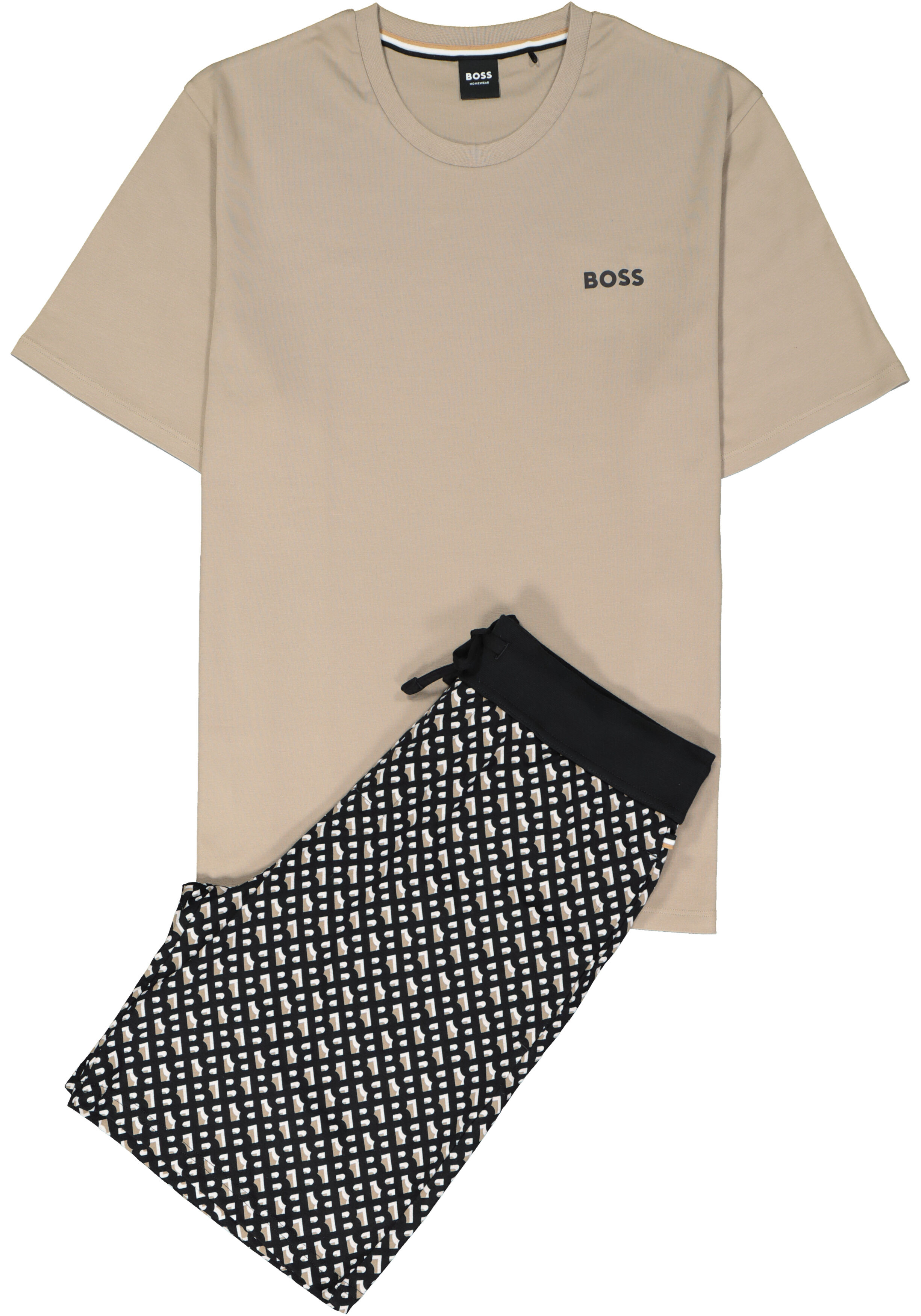 BOSS Relax Short Set, heren shortama set,  dessin