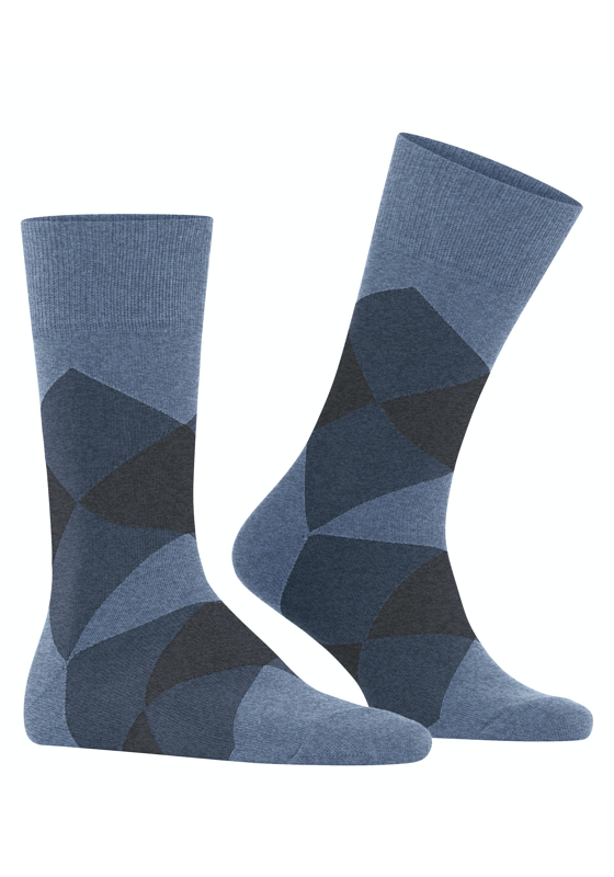 Burlington Clyde herensokken, blauw (light jeans) Burlington Clyde herensokken, blauw (light jeans)