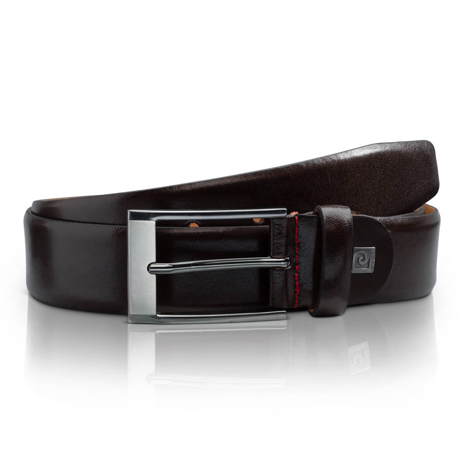 PIERRE CARDIN leren heren riem, bruin