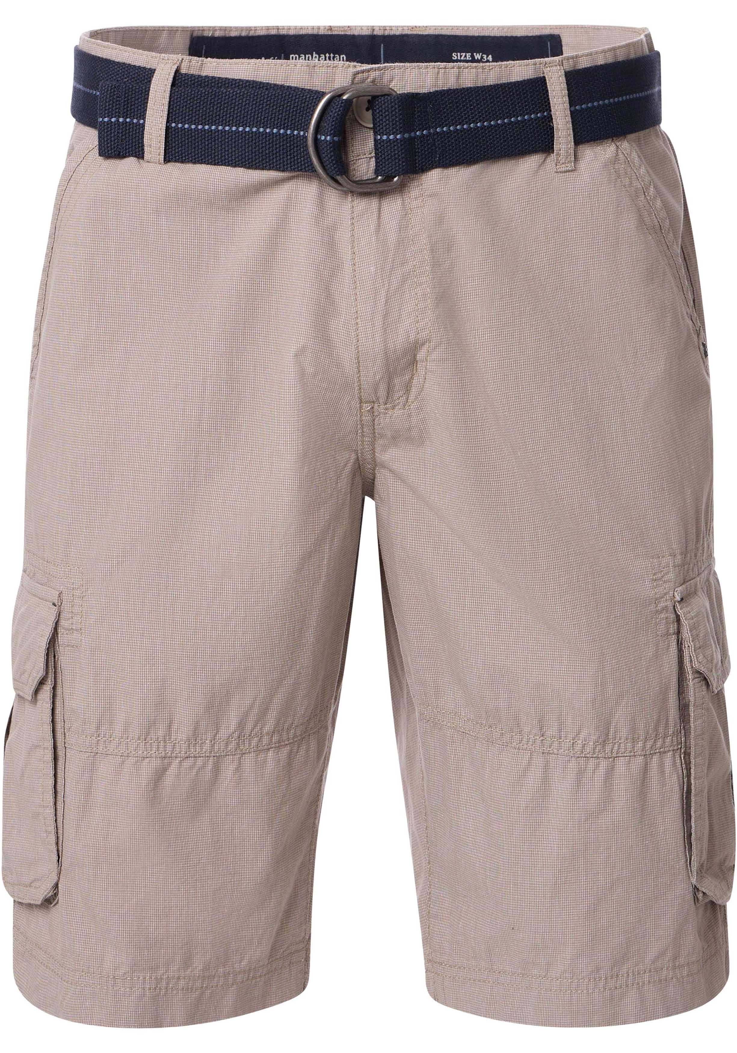 CASA MODA shorts BEN, heren cargo korte broek, beige