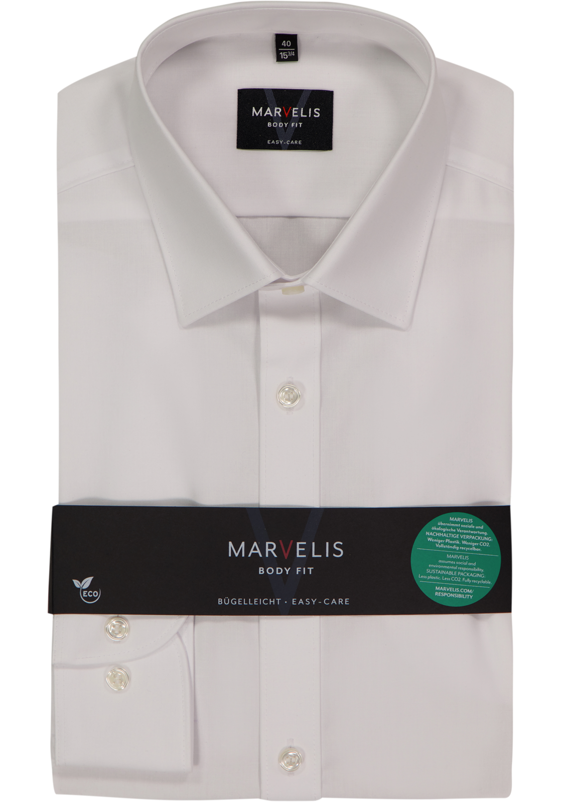 MARVELIS body fit overhemd, wit MARVELIS body fit overhemd, wit