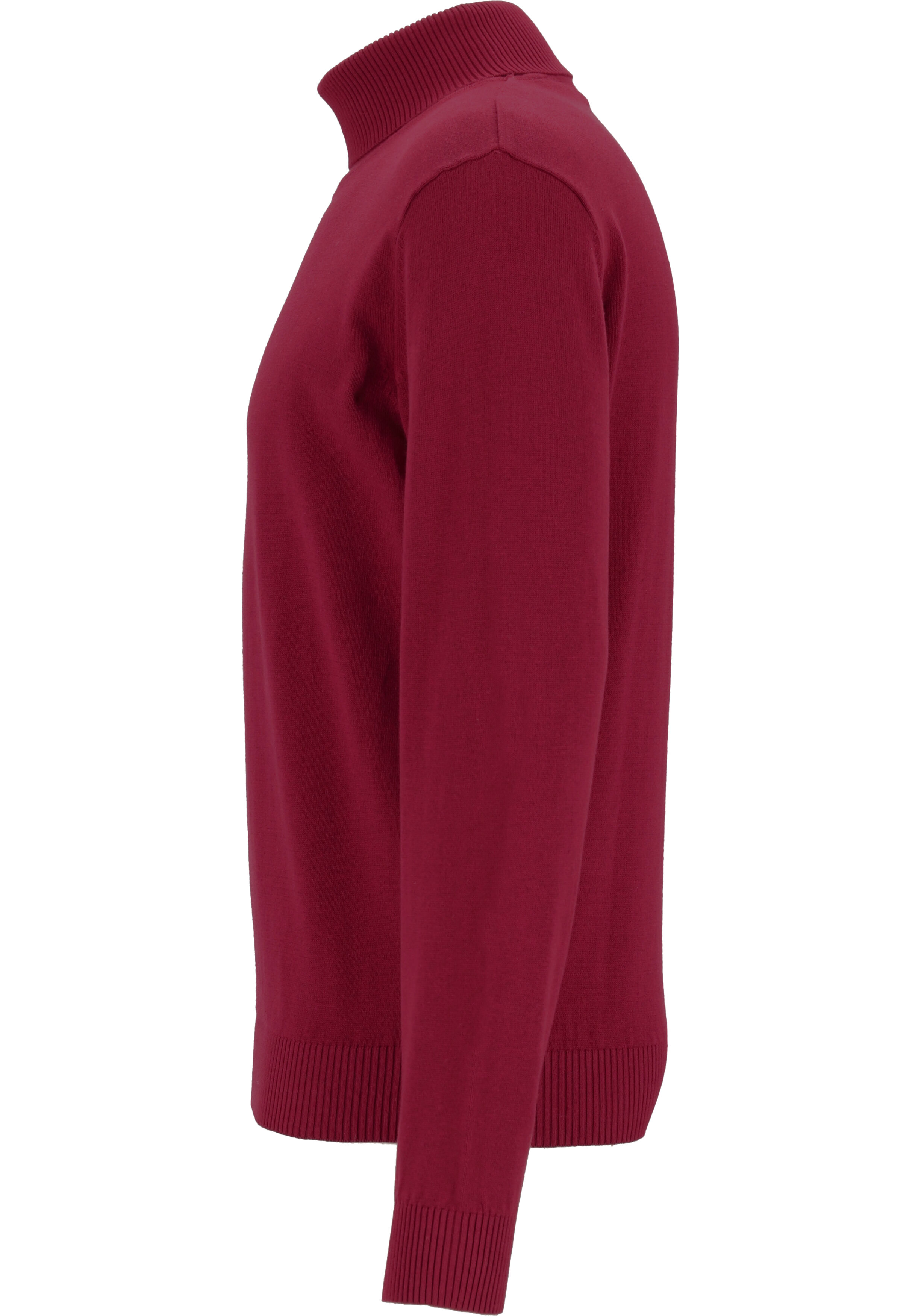 Redmond heren coltrui katoen, bordeaux rood