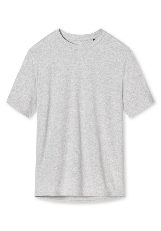 SCHIESSER Mix+Relax T-shirt, dames shirt korte mouwen grijs-gemeleerd SCHIESSER Mix+Relax T-shirt, dames shirt korte mouwen grijs-gemeleerd