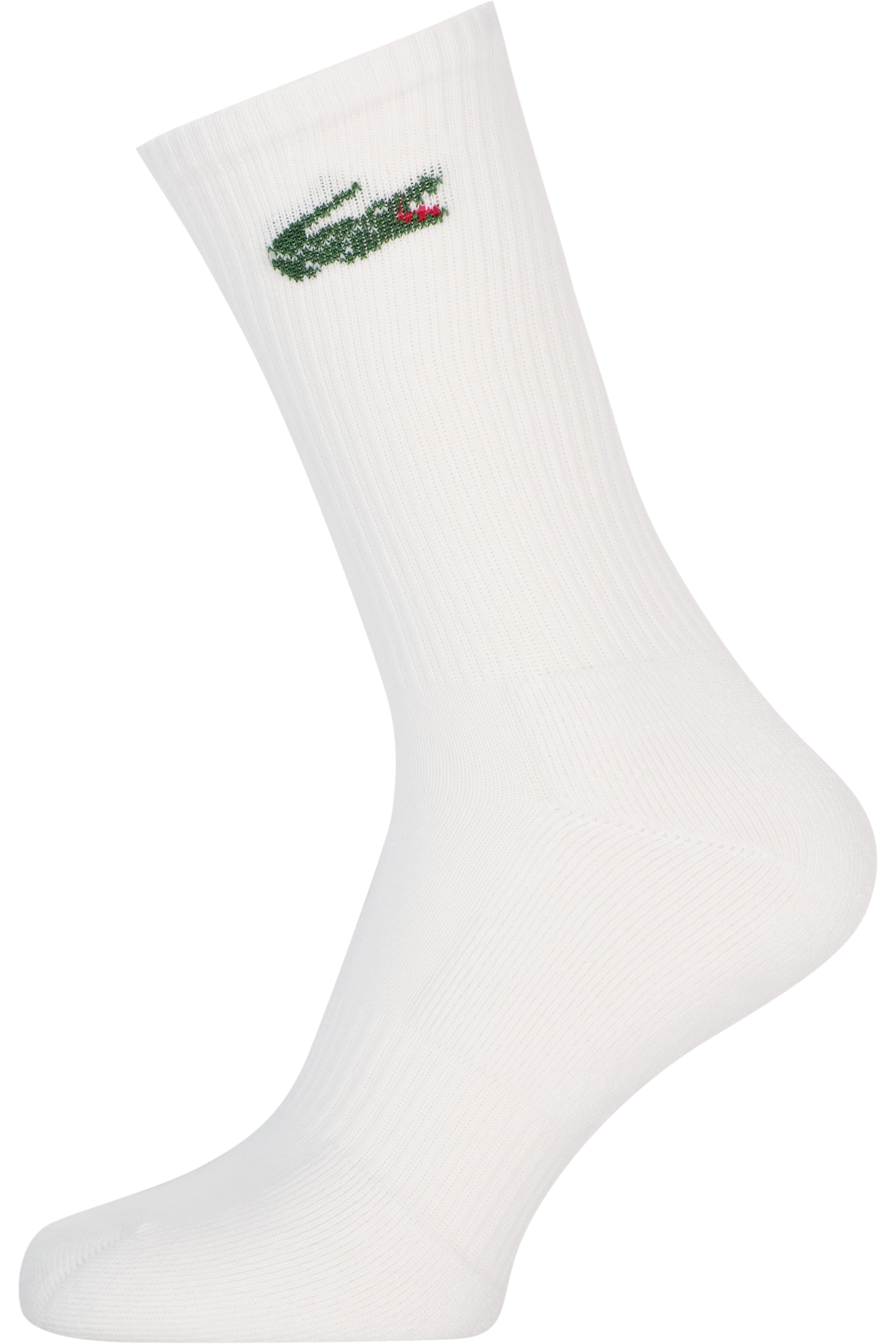 Lacoste sportsokken (6-pack), unisex sokken met badstof binnenzool, wit