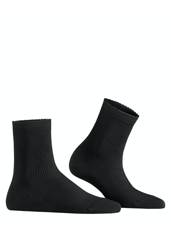 Burlington Chelsea damessokken kort, zwart (black) Burlington Chelsea damessokken kort, zwart (black)