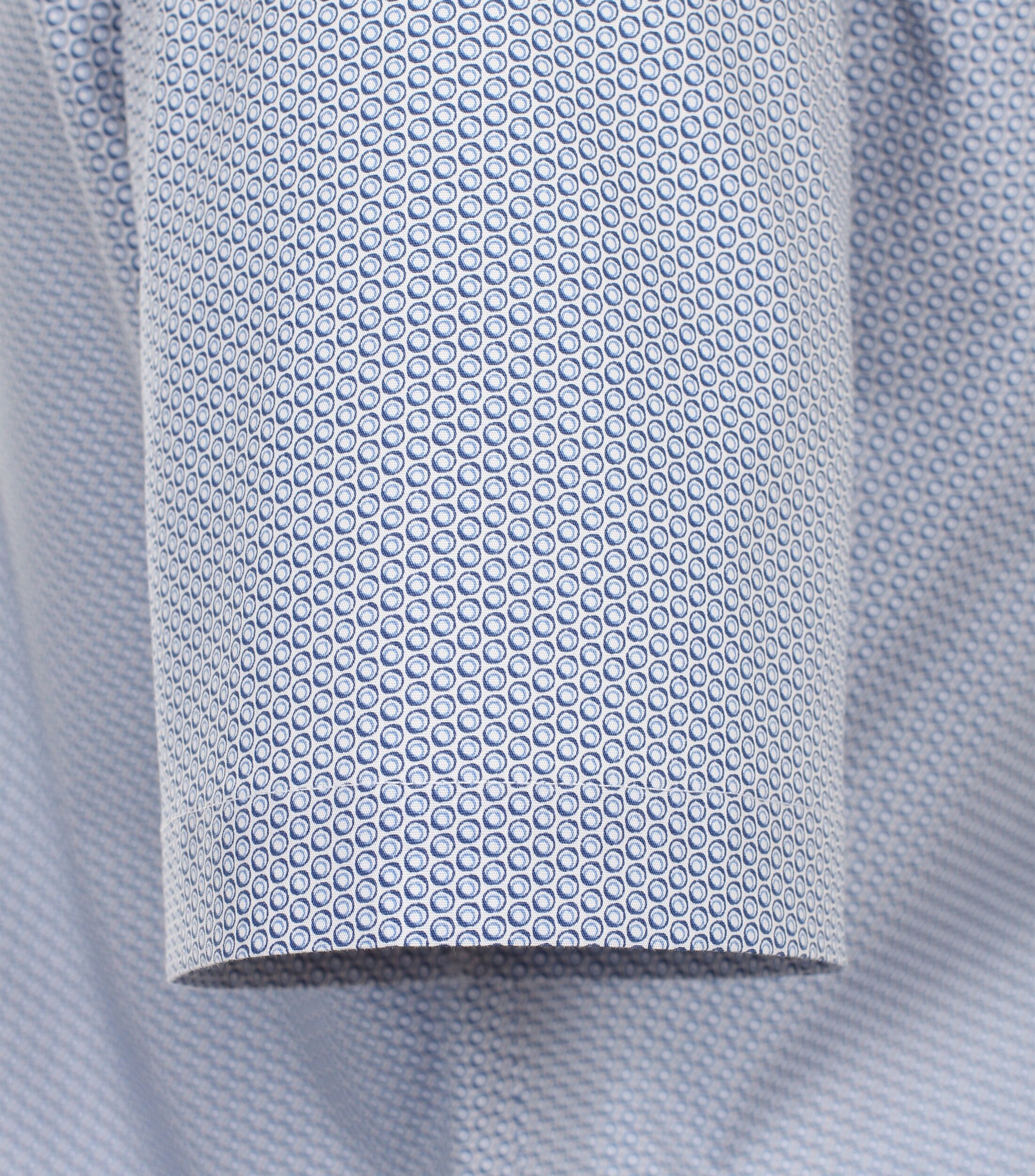 CASA MODA modern fit overhemd, korte mouw, popeline, blauw dessin - 844274100-100