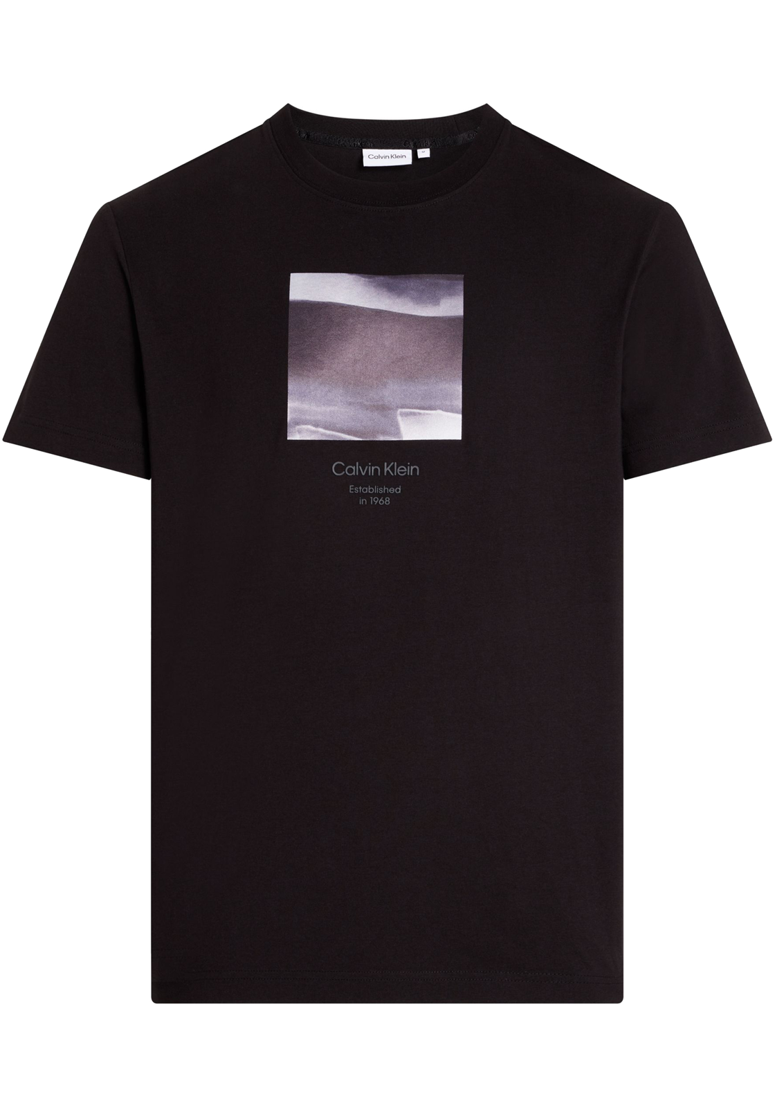 1-8720109243697-calvin_klein-tshirts-V24_HR Calvin Klein Diffused Graphic T-shirt, heren T-shirt korte mouw O-hals, zwart dessin