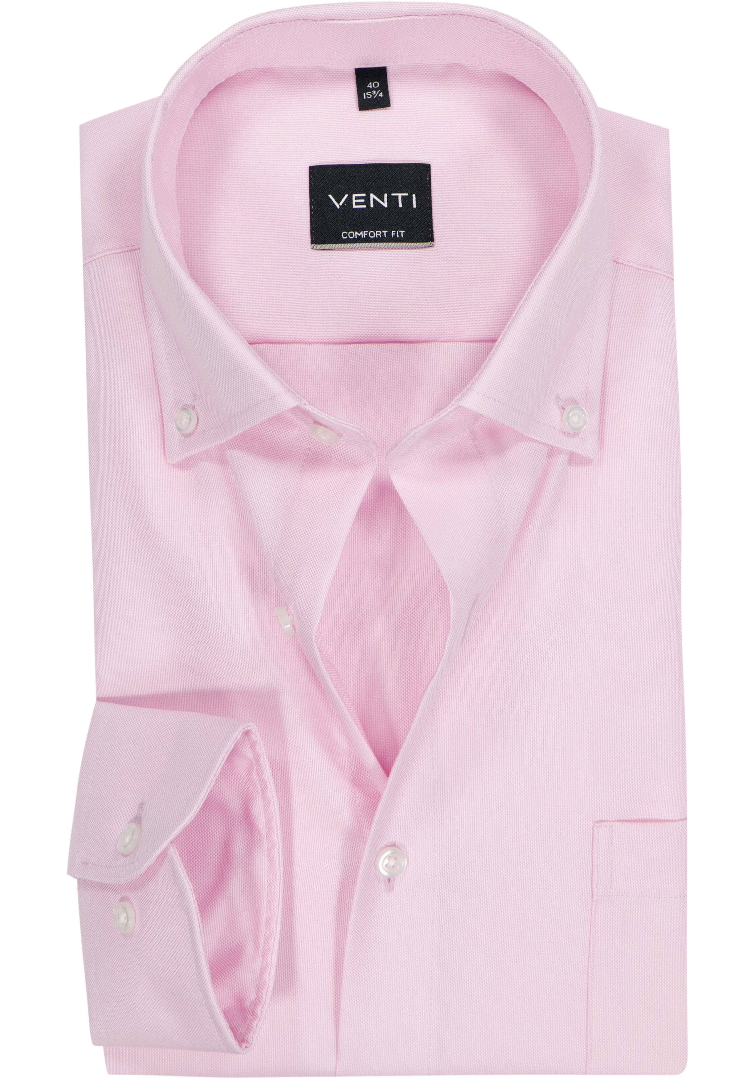 VENTI CASA MODA comfort fit overhemd, structuur, rood