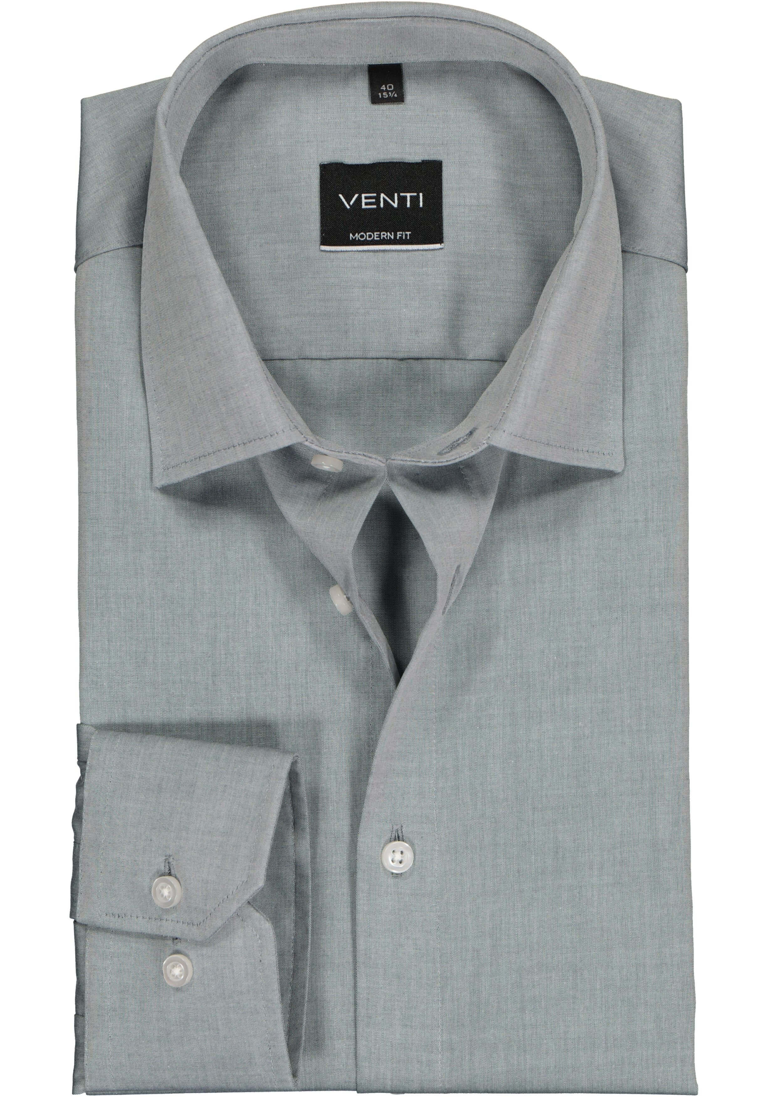 VENTI modern fit overhemd, grijs