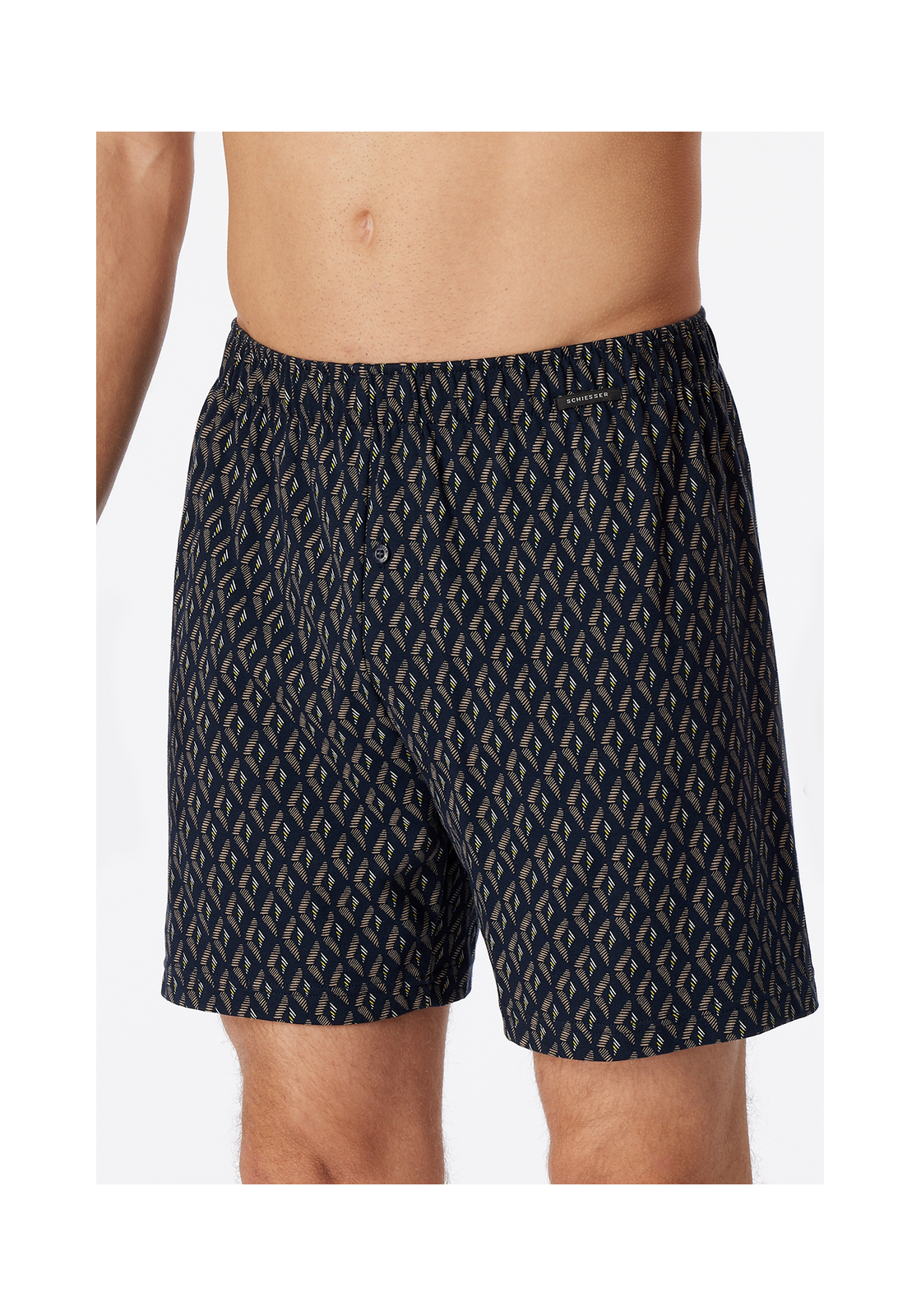 image_3_179081-303_3_1280x1280 SCHIESSER Fine Interlock boxer (1-pack), heren boxershort bruin-grijs gedessineerd