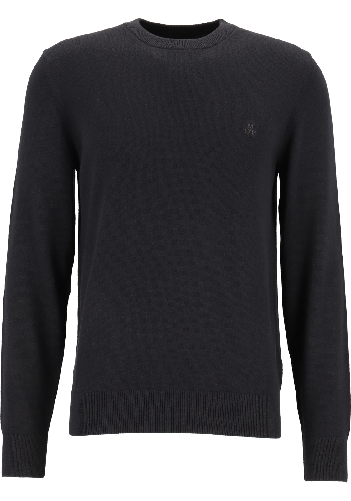 1-7325868307027-Marc_OPolo-MP_TR_zwart_329514460504990_4fotos_HR Marc O'Polo regular fit pullover, heren trui wol- met katoenmengsel met O-hals, zwart (middeldik)