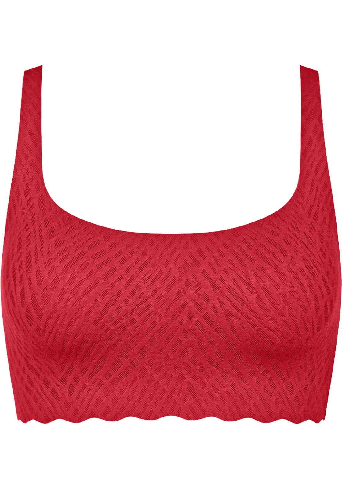 Sloggi Women ZERO Feel Bliss Festive Top, bralette, rood