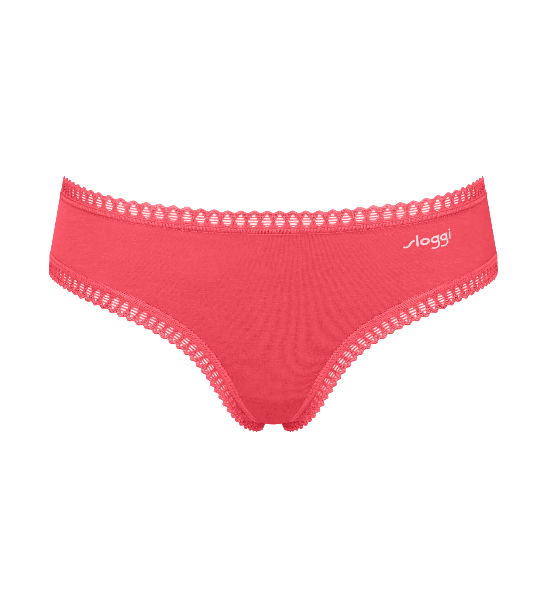 Sloggi Women GO Crush Hipster (3-pack), dames slip, lichroze, flamingo roze en roze met wit dessin