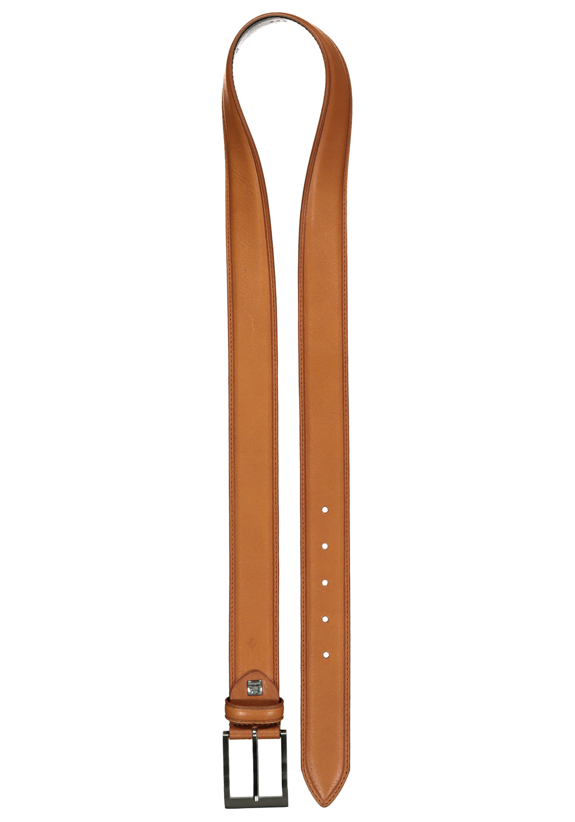 2-4032057043606_riemen_HR LINDENMANN leren heren riem, cognac bruin