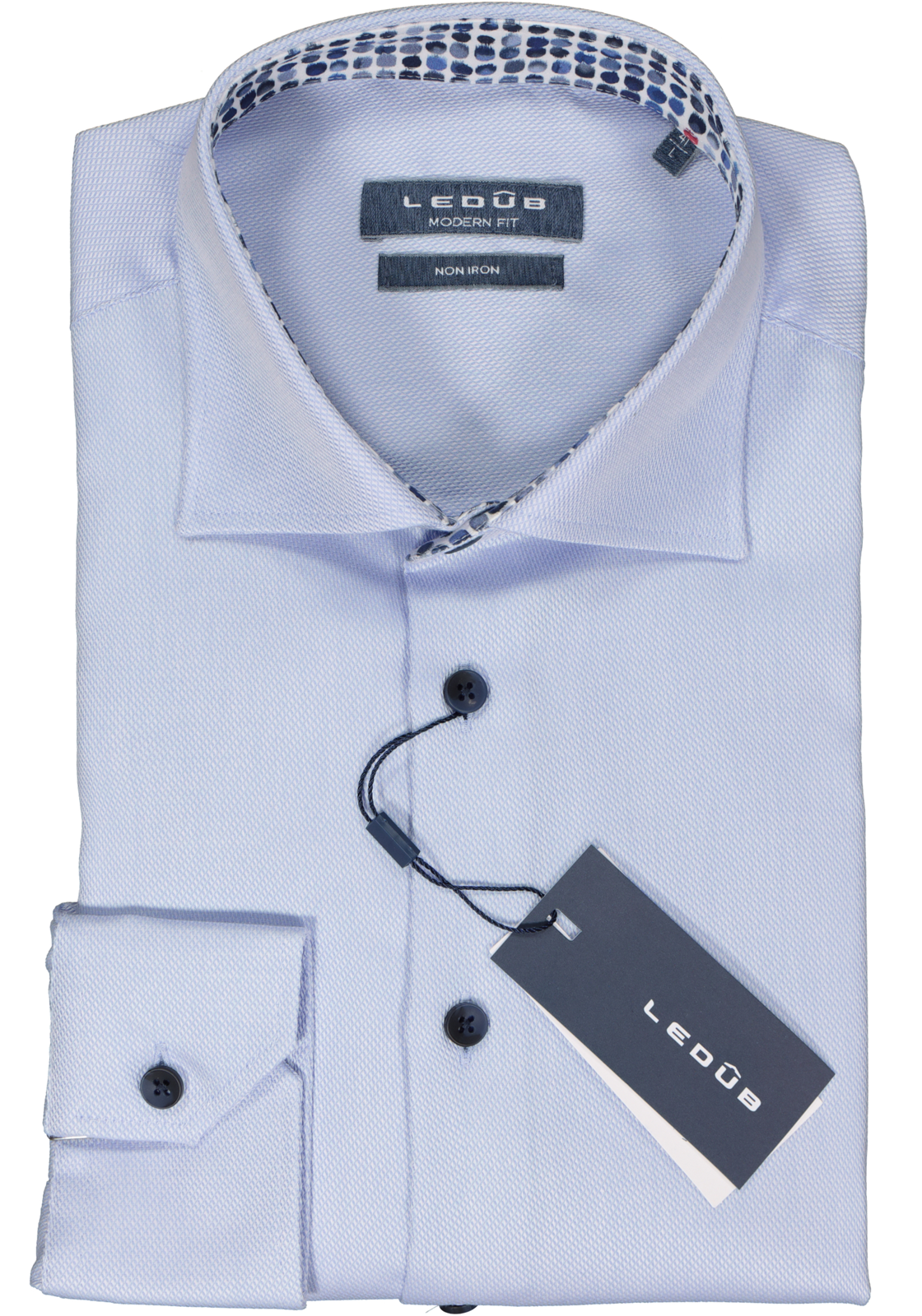 2-8720293964576_Ledub_overhemd_HR Ledub modern fit overhemd, lichtblauw