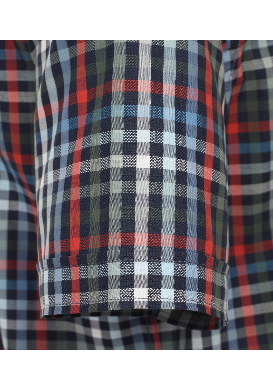 CASA MODA Sport casual fit overhemd, korte mouw, dobby, groen geruit - 944267400-300 CASA MODA Sport casual fit overhemd, korte mouw, dobby, groen geruit - 944267400-300