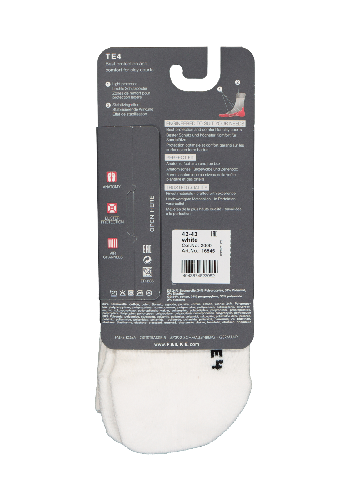 4-4043874823982_falke_sokken_1p_HR FALKE TE4 heren tennissokken, wit