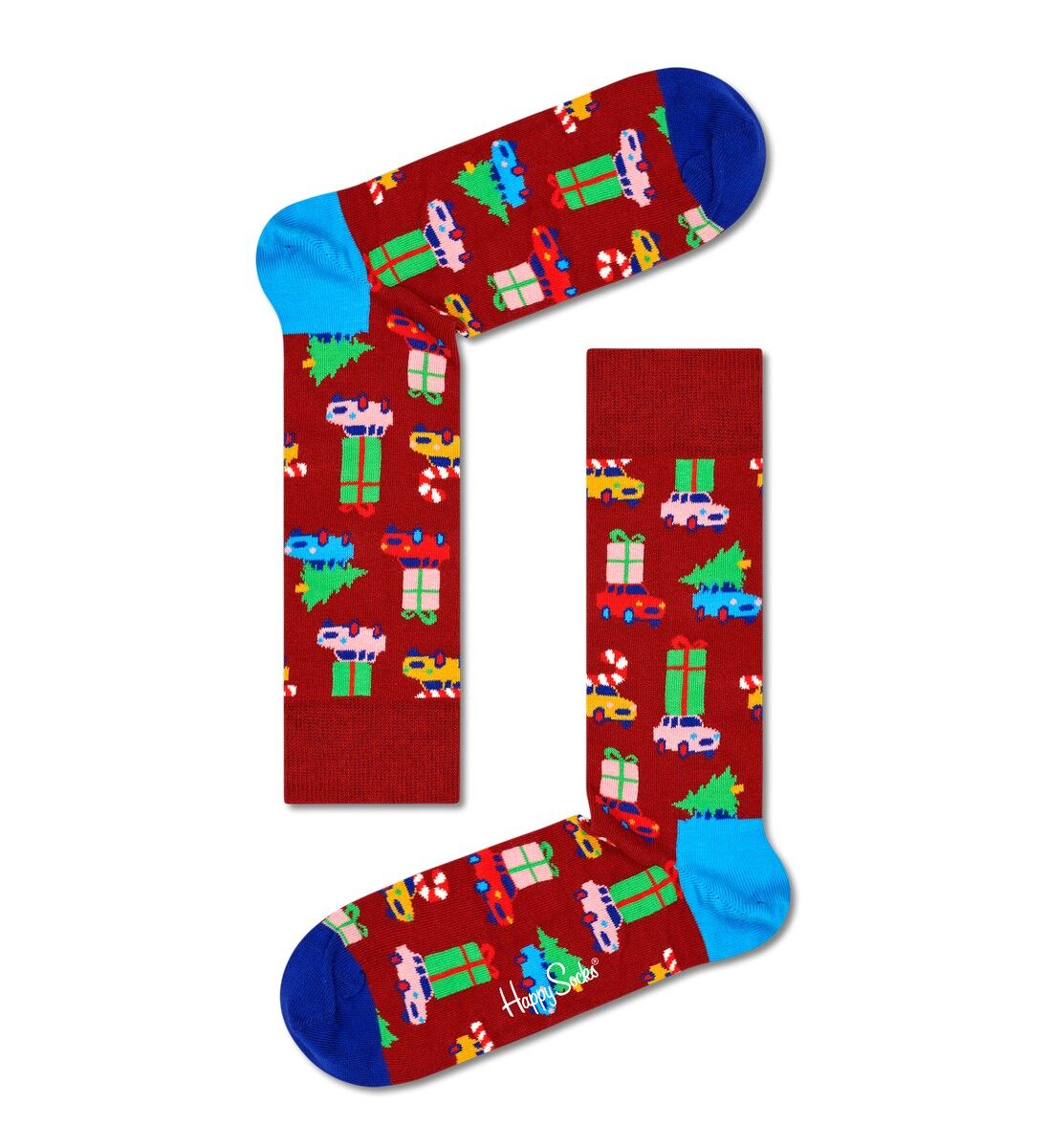 Happy Socks Holiday Vibes Gift Set (4-pack), unisex sokken in cadeauverpakking